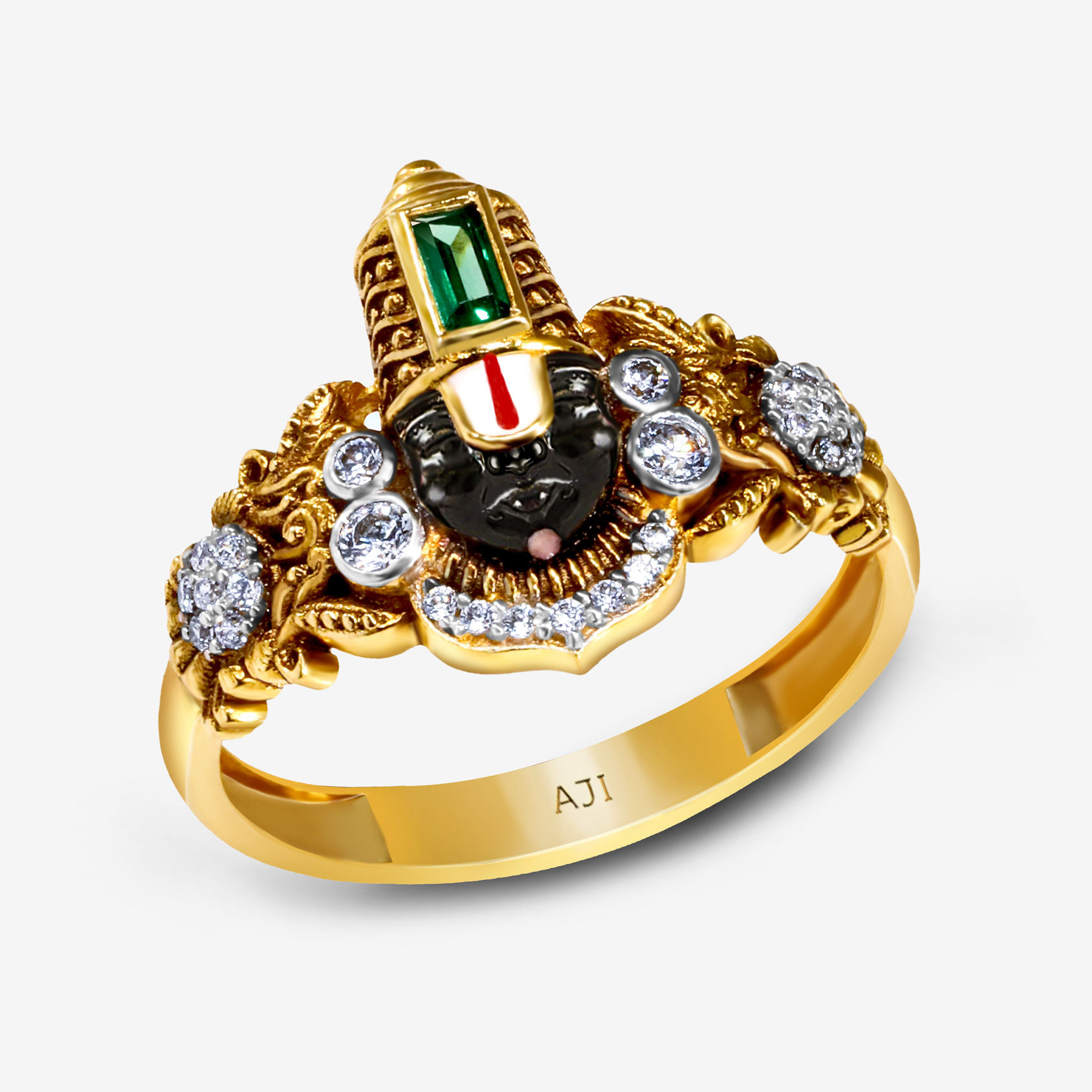 Balaji Facet Glow Gold Ring