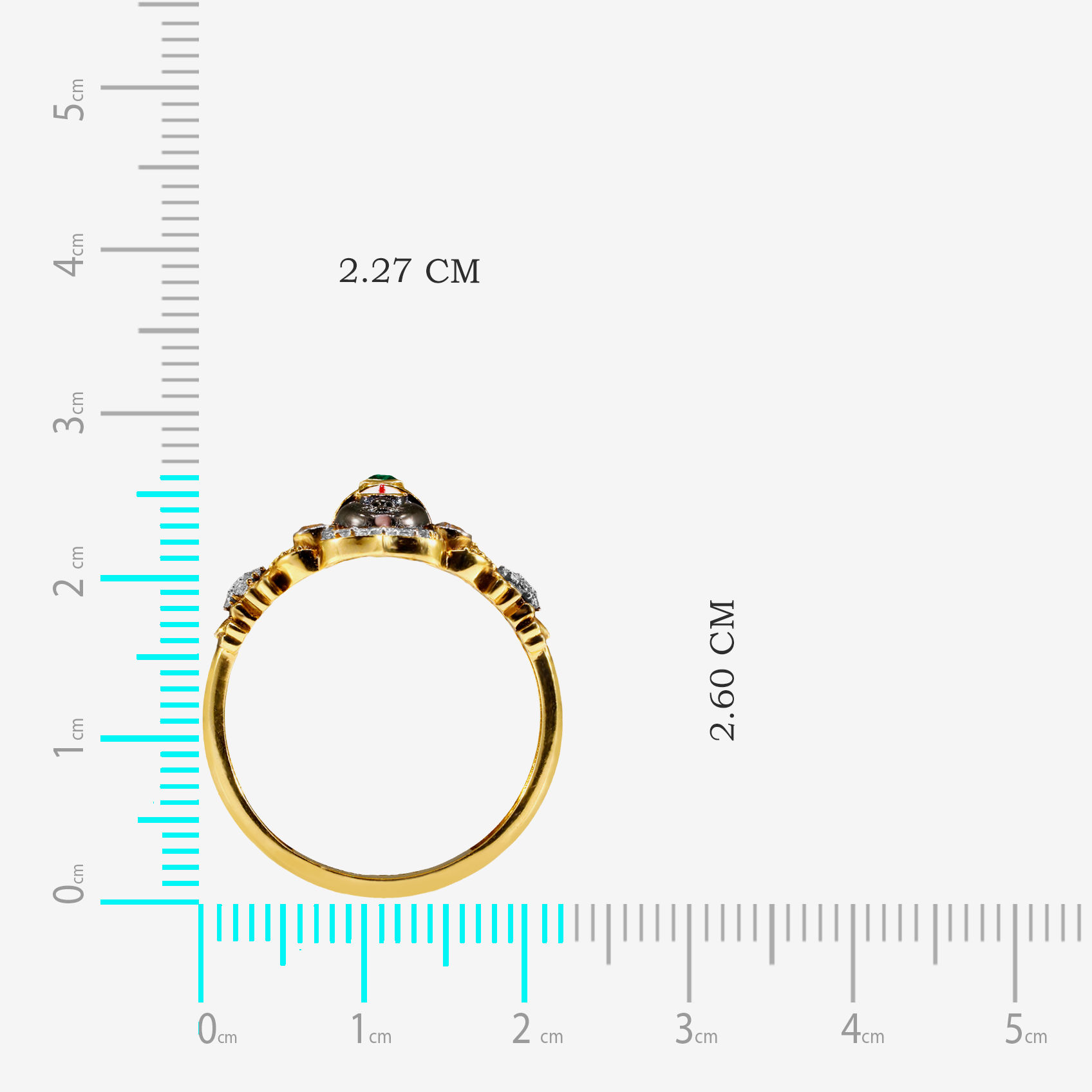Balaji Facet Glow Gold Ring alternate view 3