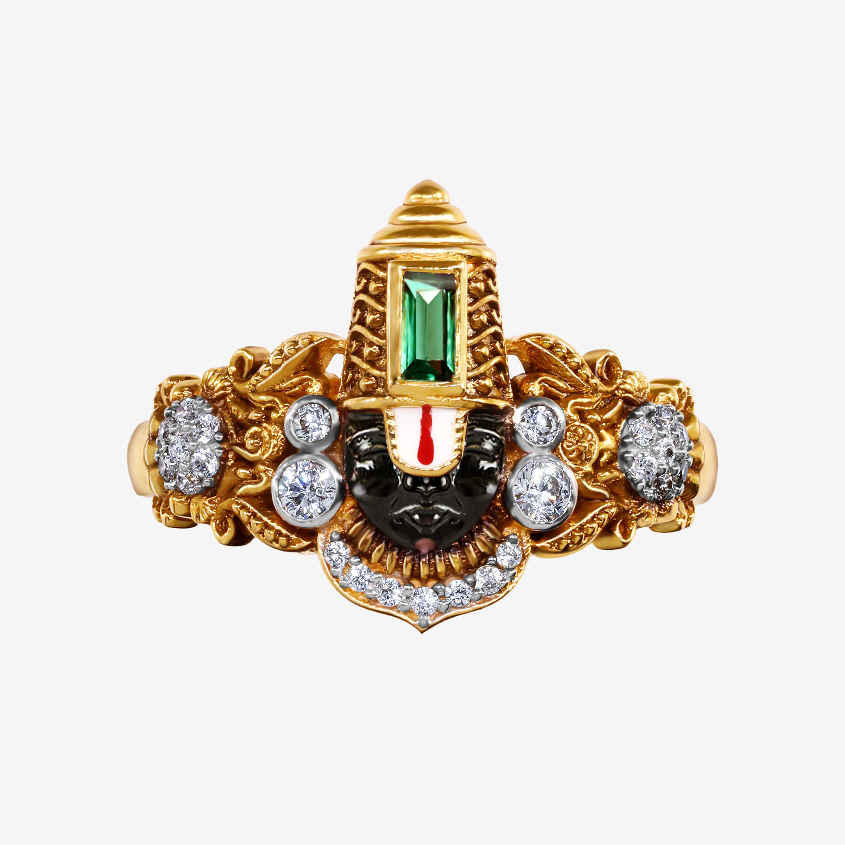Balaji Facet Glow Gold Ring image