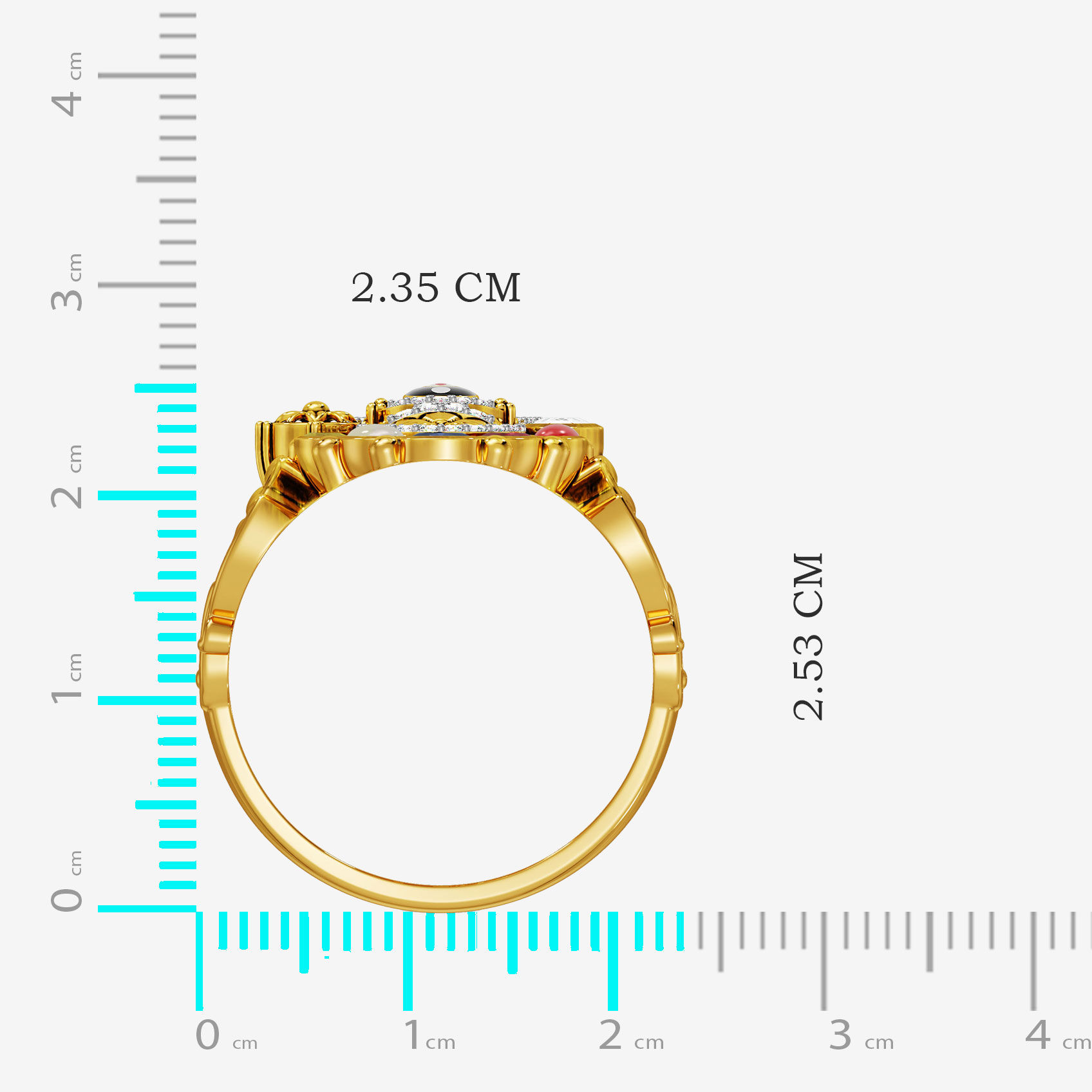 Lord Balaji Splendor Gold Ring alternate view 3