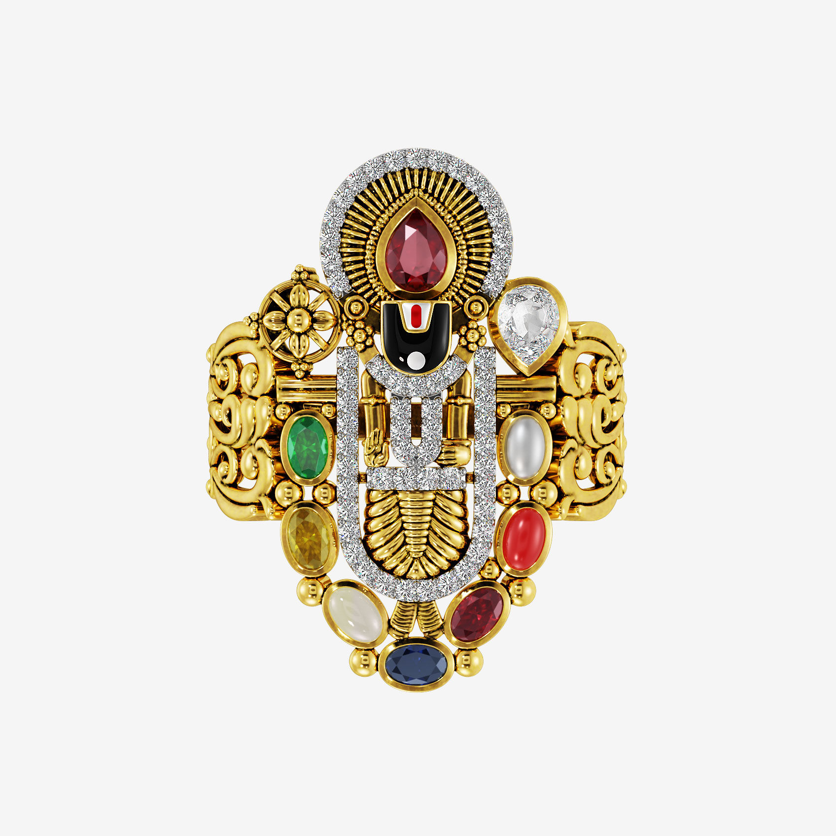 Lord Balaji Splendor Gold Ring image