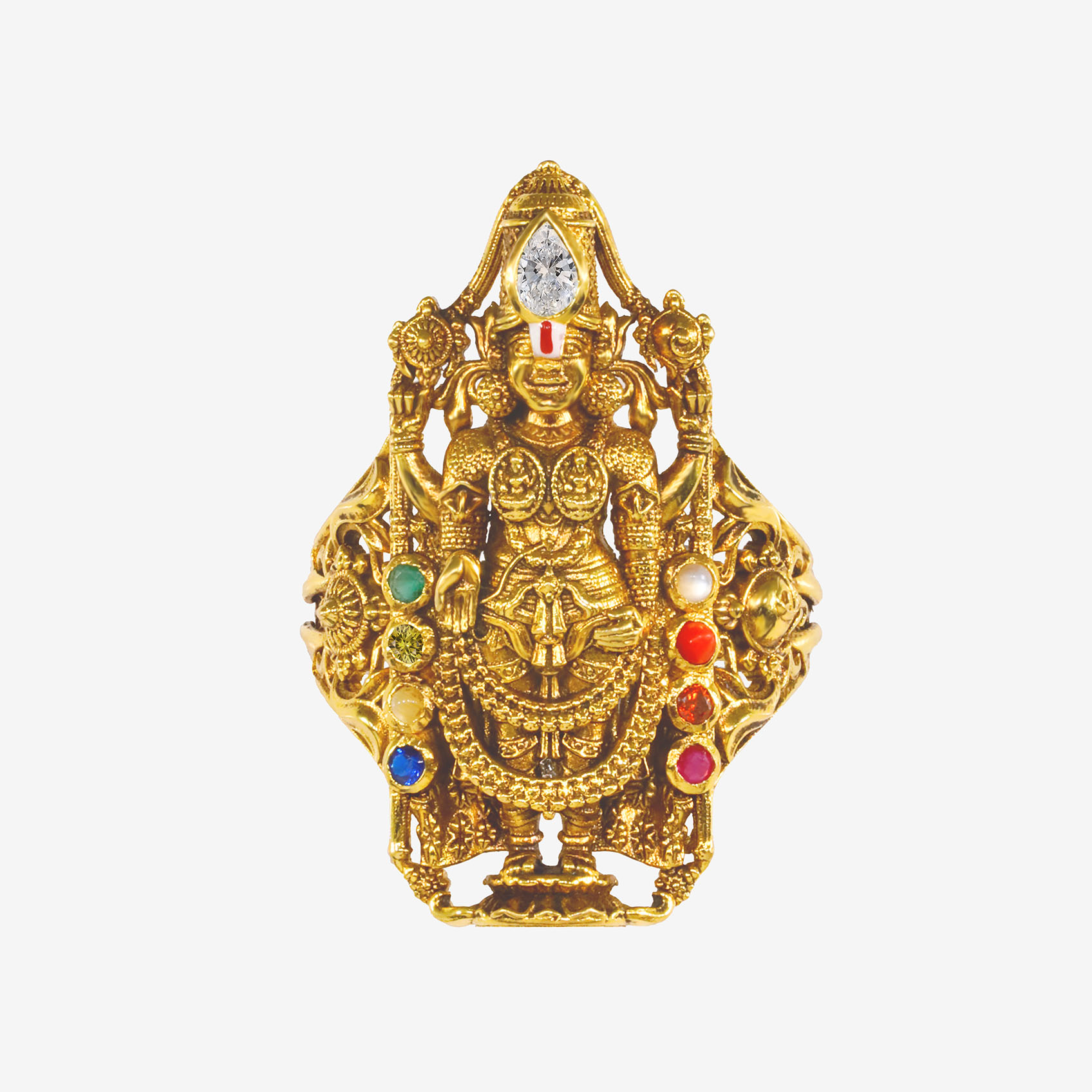 Lord Balaji Iconic Gold Ring image