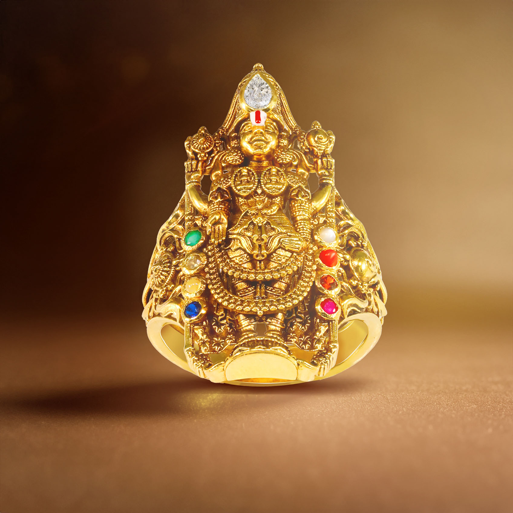 Lord Balaji Iconic Gold Ring image