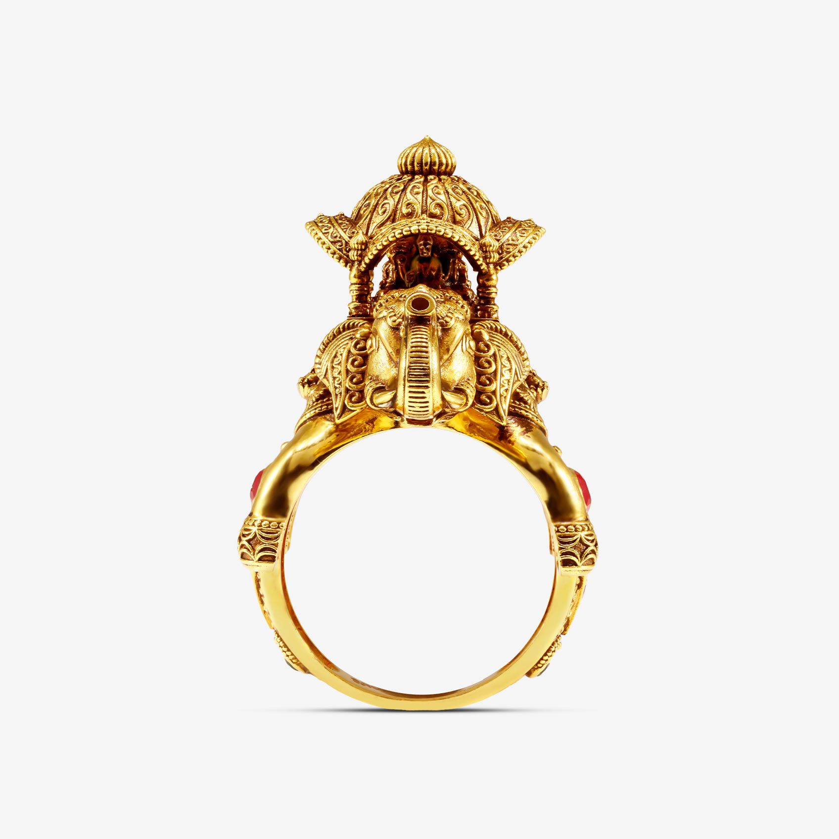 Lakshmi Heritage Ratha Gold Mens Ring alternate view 2