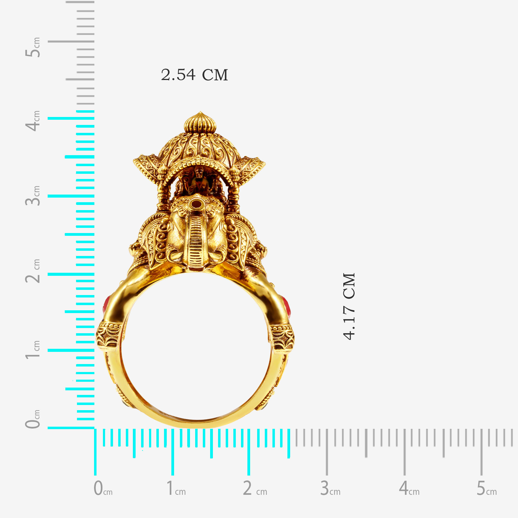 Lakshmi Heritage Ratha Gold Mens Ring alternate view 3