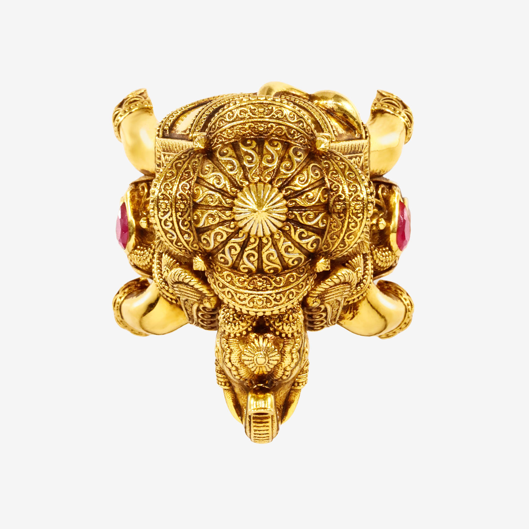 Lakshmi Heritage Ratha Gold Mens Ring image