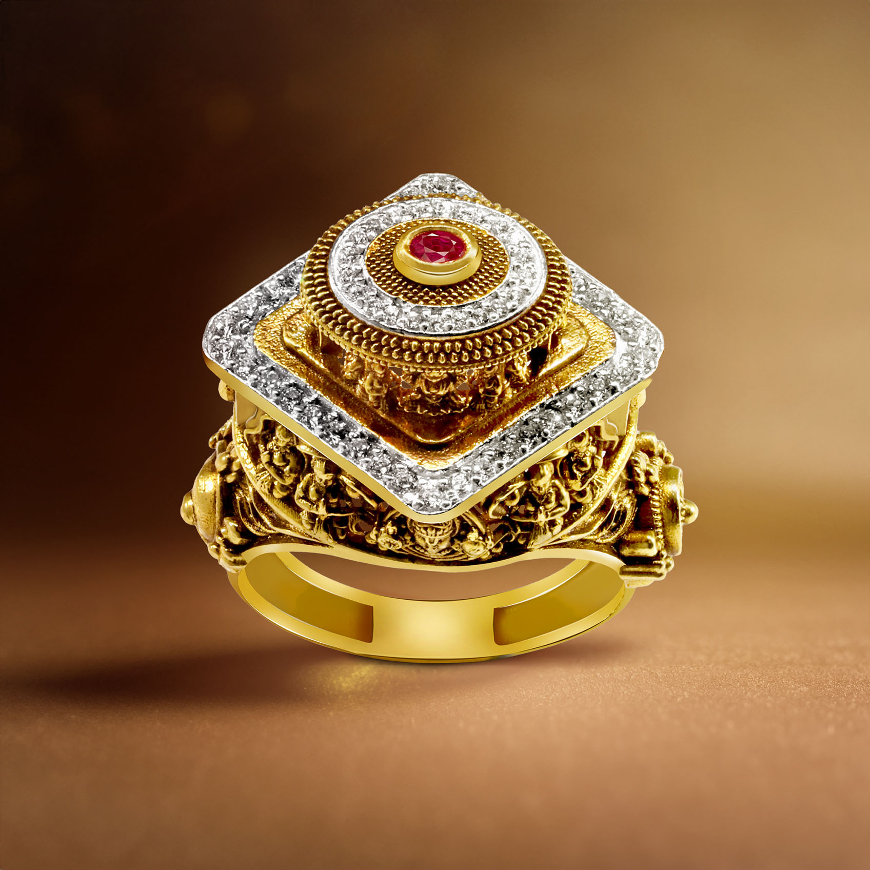 Balaji Opulence Gold Ring image