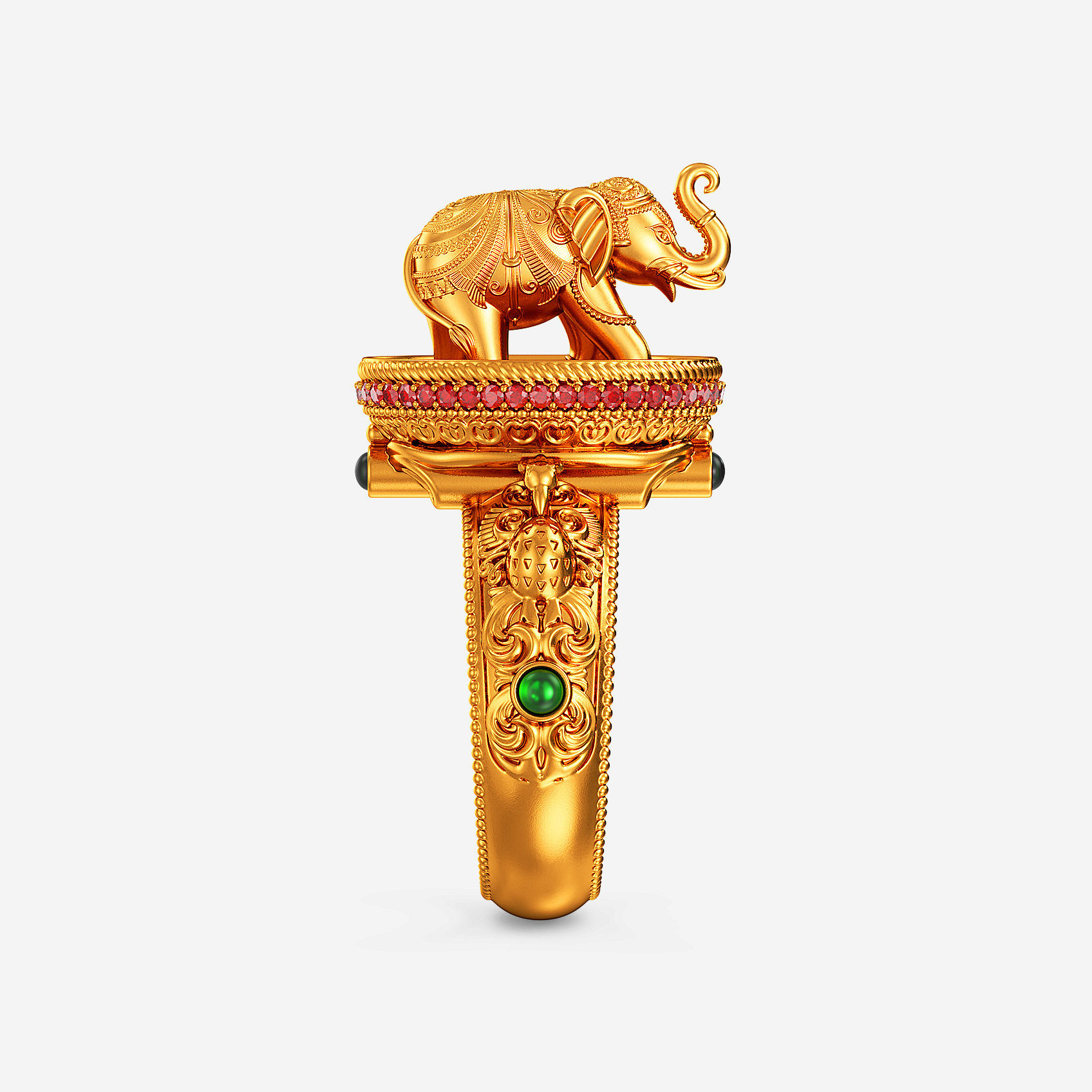 Divine GajaMayur Gold Ring alternate view 1