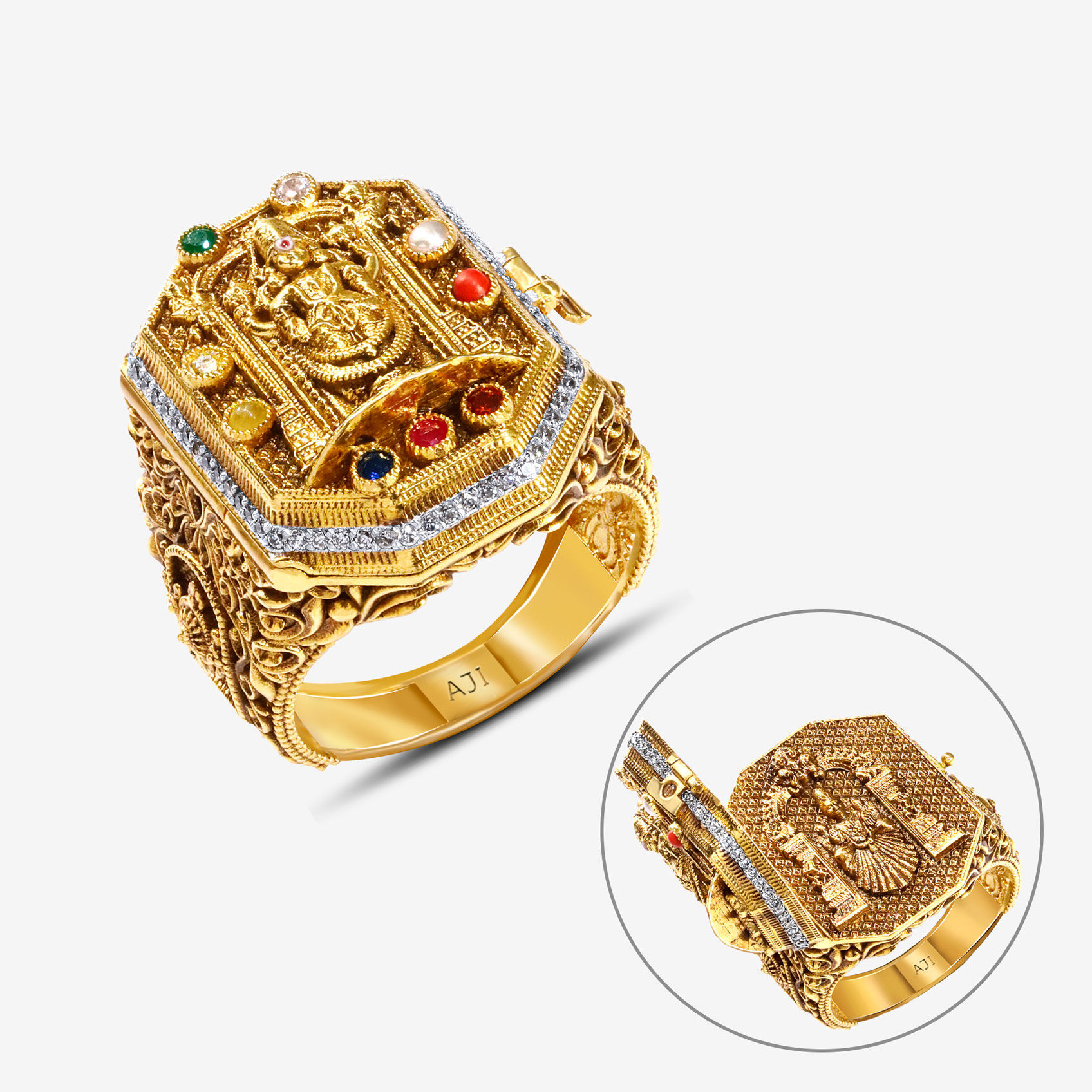 Tirupati Heritage Gold Mens Ring