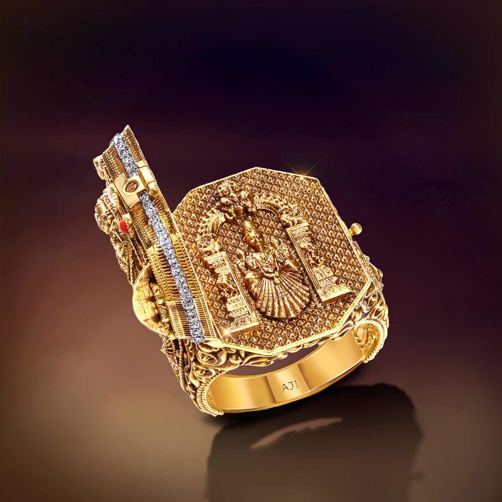 Tirupati Heritage Gold Mens Ring image