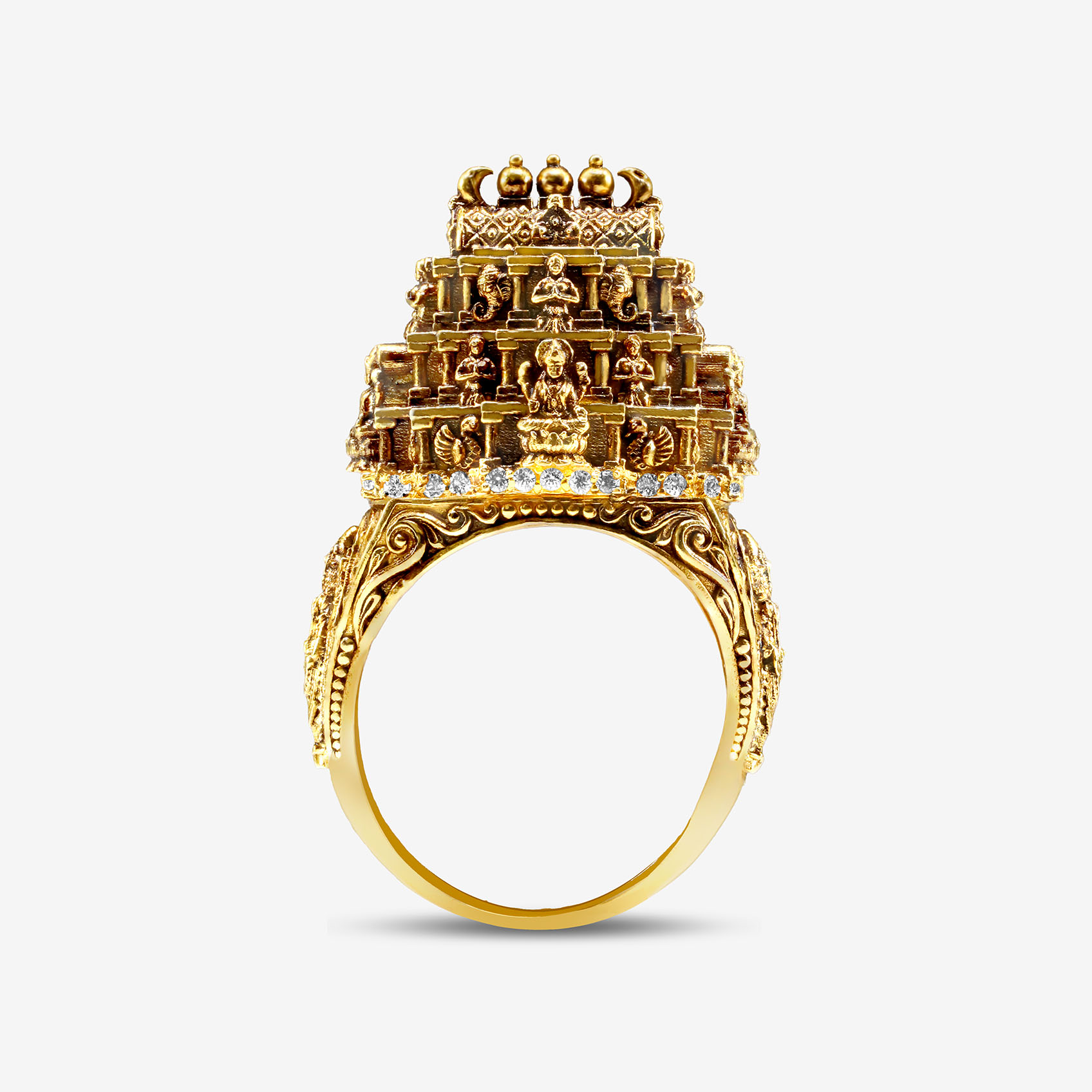 Lakshmi Sancto Gold Ring alternate view 2