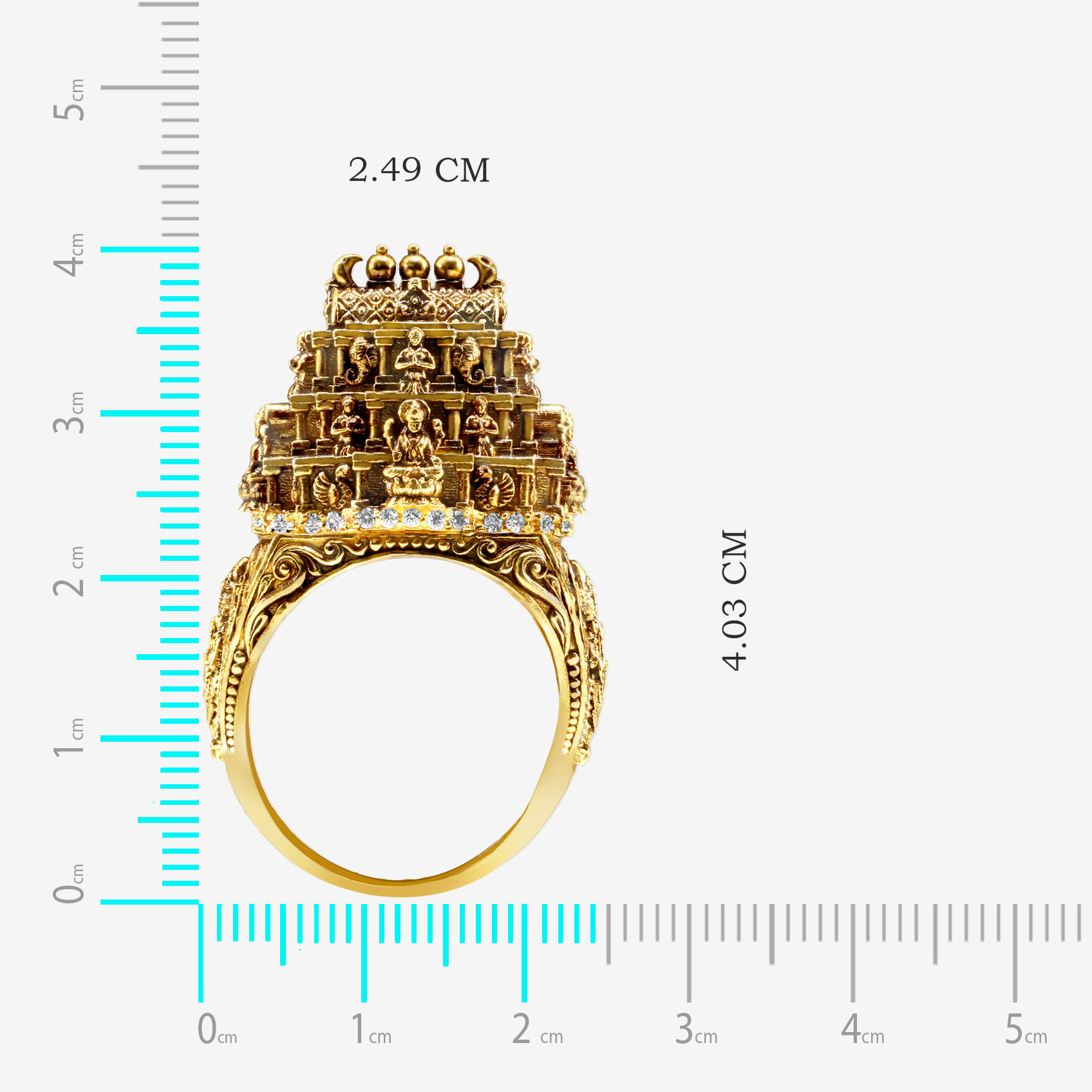 Lakshmi Sancto Gold Ring alternate view 3