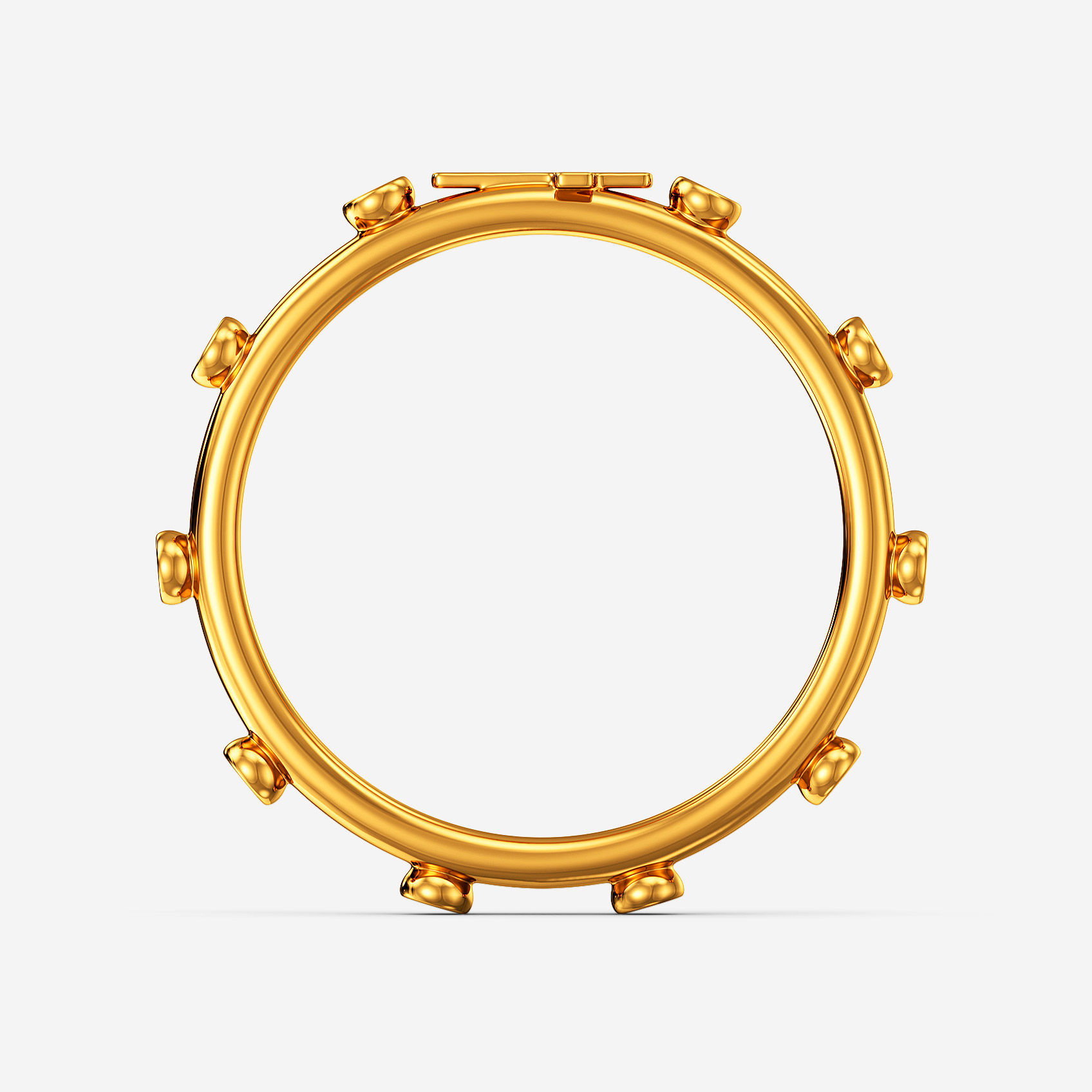 Devine Holly Cross Gold Ring alternate view 2