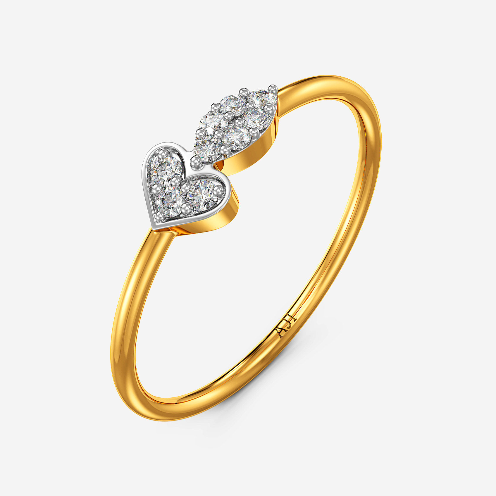 Marquise Bond Gold Ring