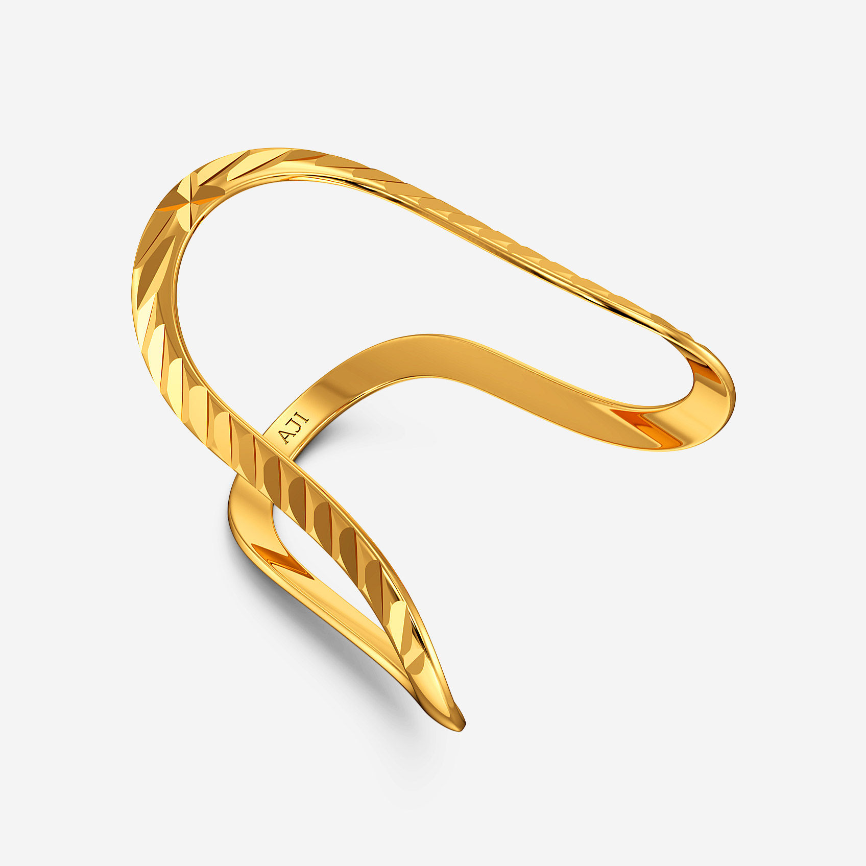 Temple Curve Gold Vanki Ring