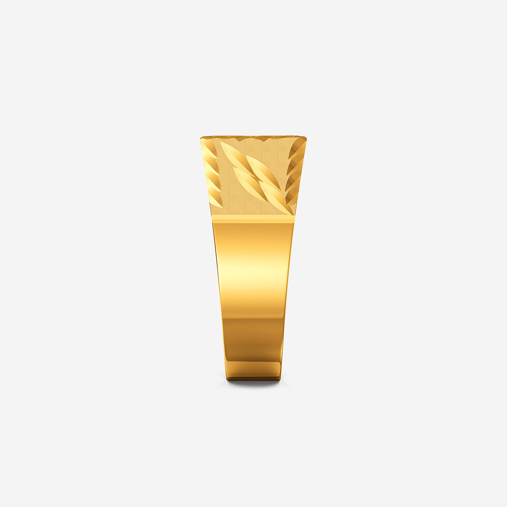 Cross Texture Gold Kids Ring alternate view 1