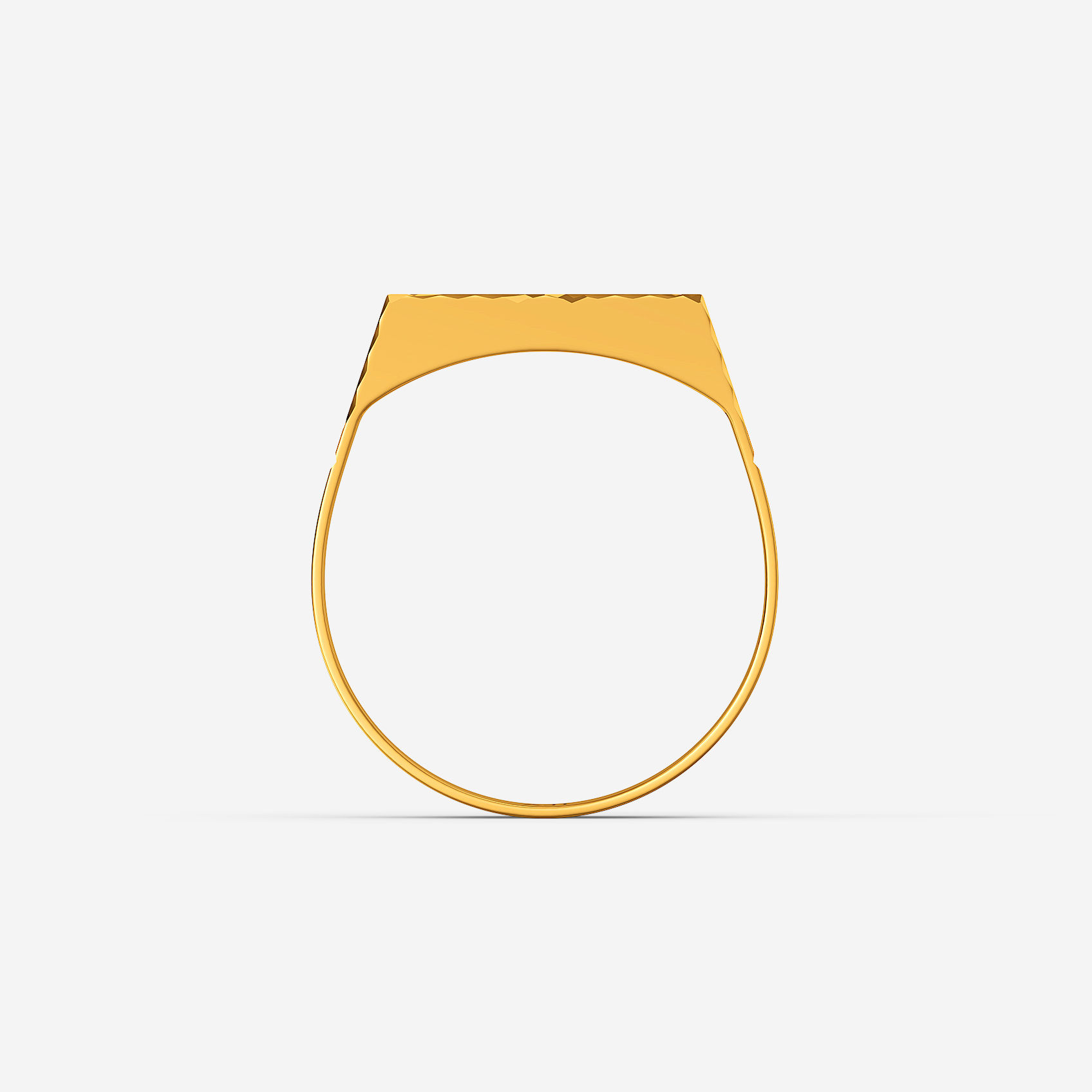 Cross Texture Gold Kids Ring alternate view 2