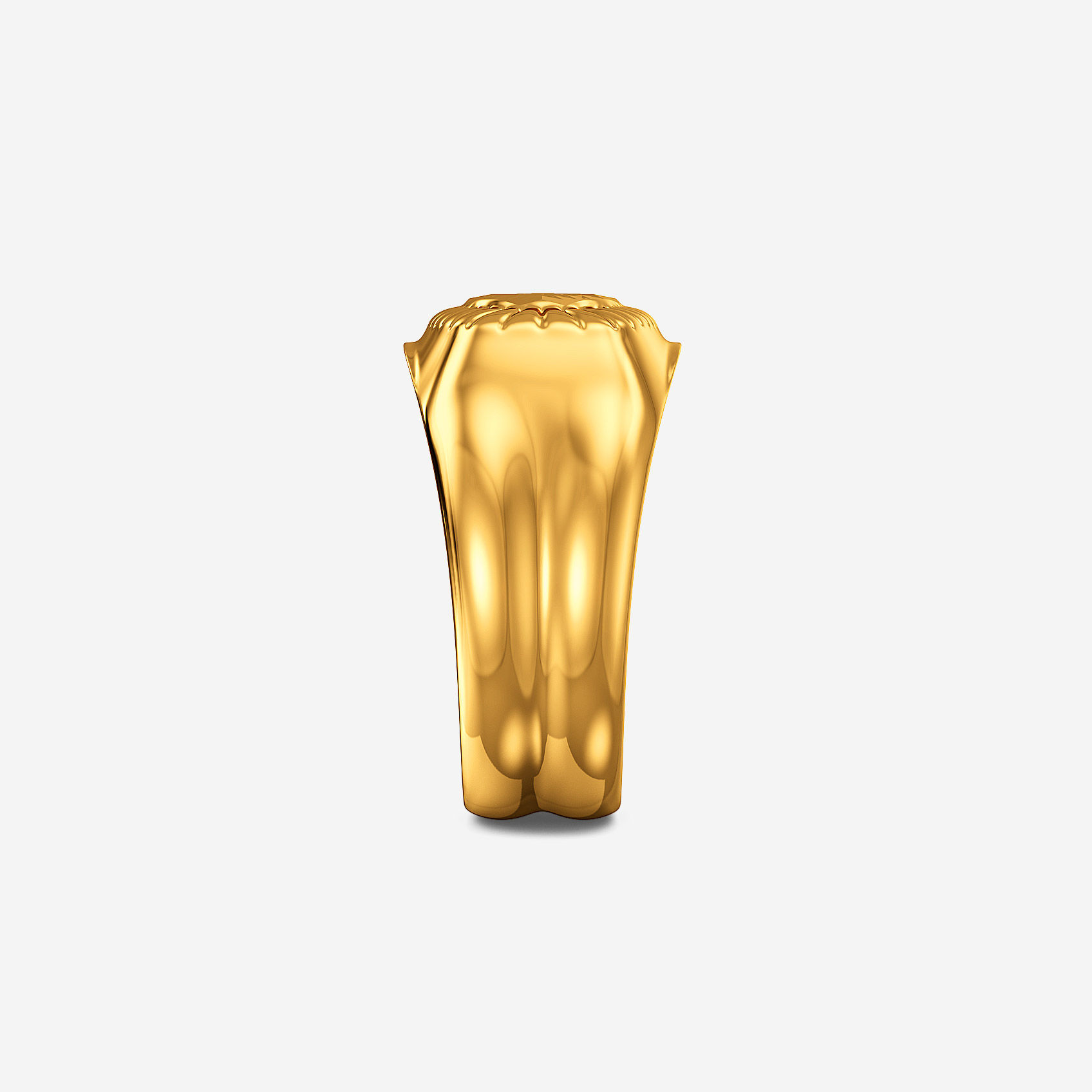 Oblique Texture Gold Kids Ring alternate view 1