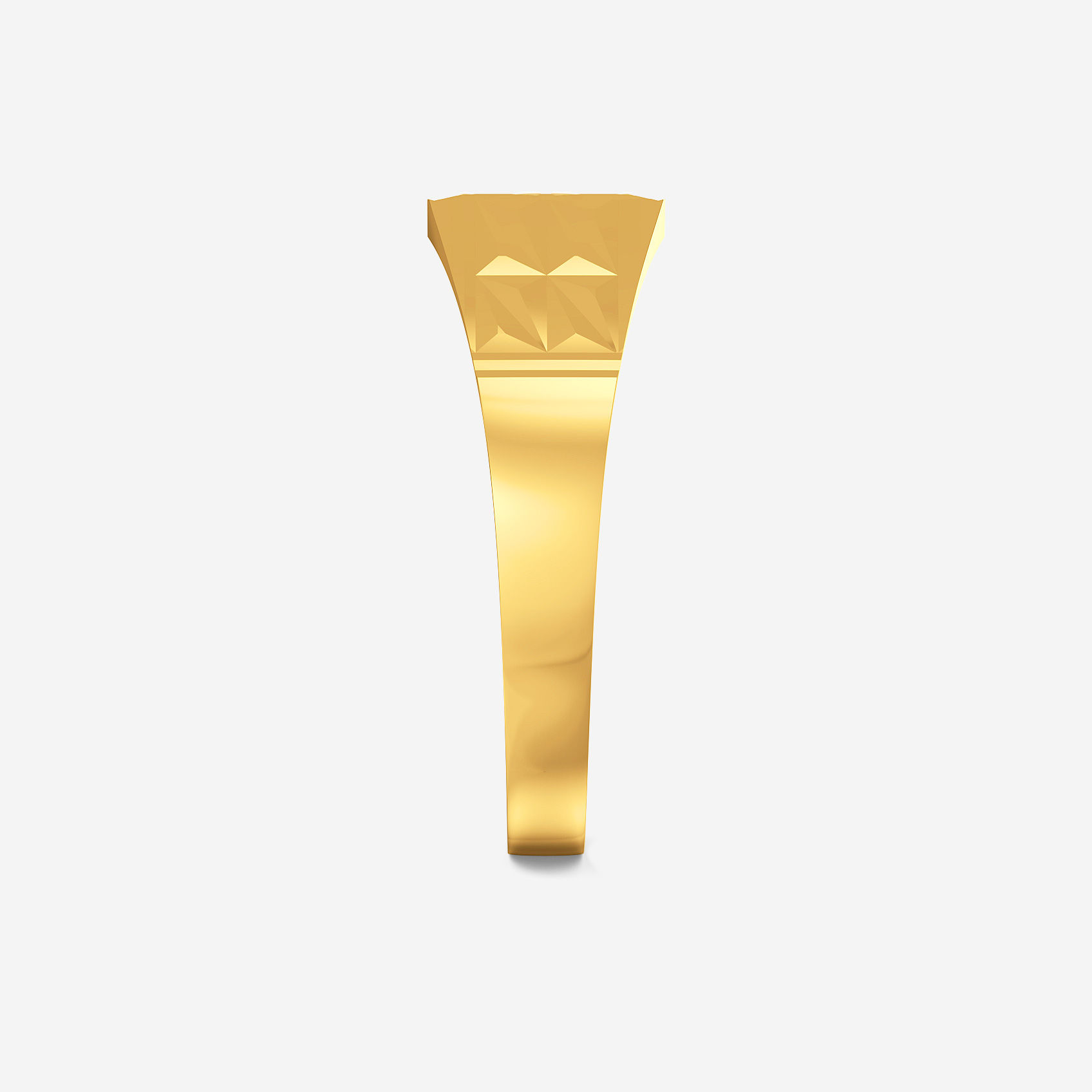 Geo Forge Gold Mens Ring alternate view 1