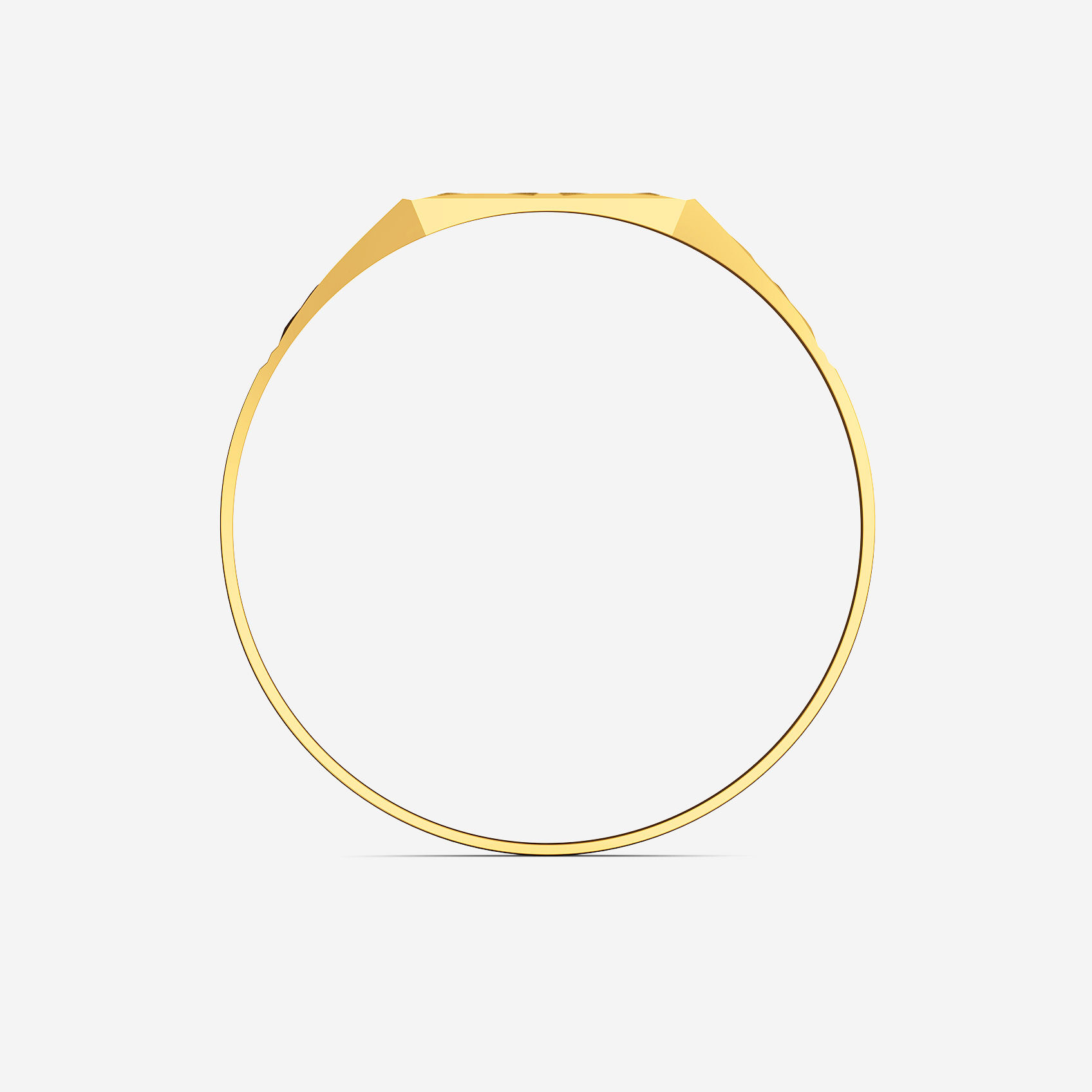 Geo Forge Gold Mens Ring alternate view 2