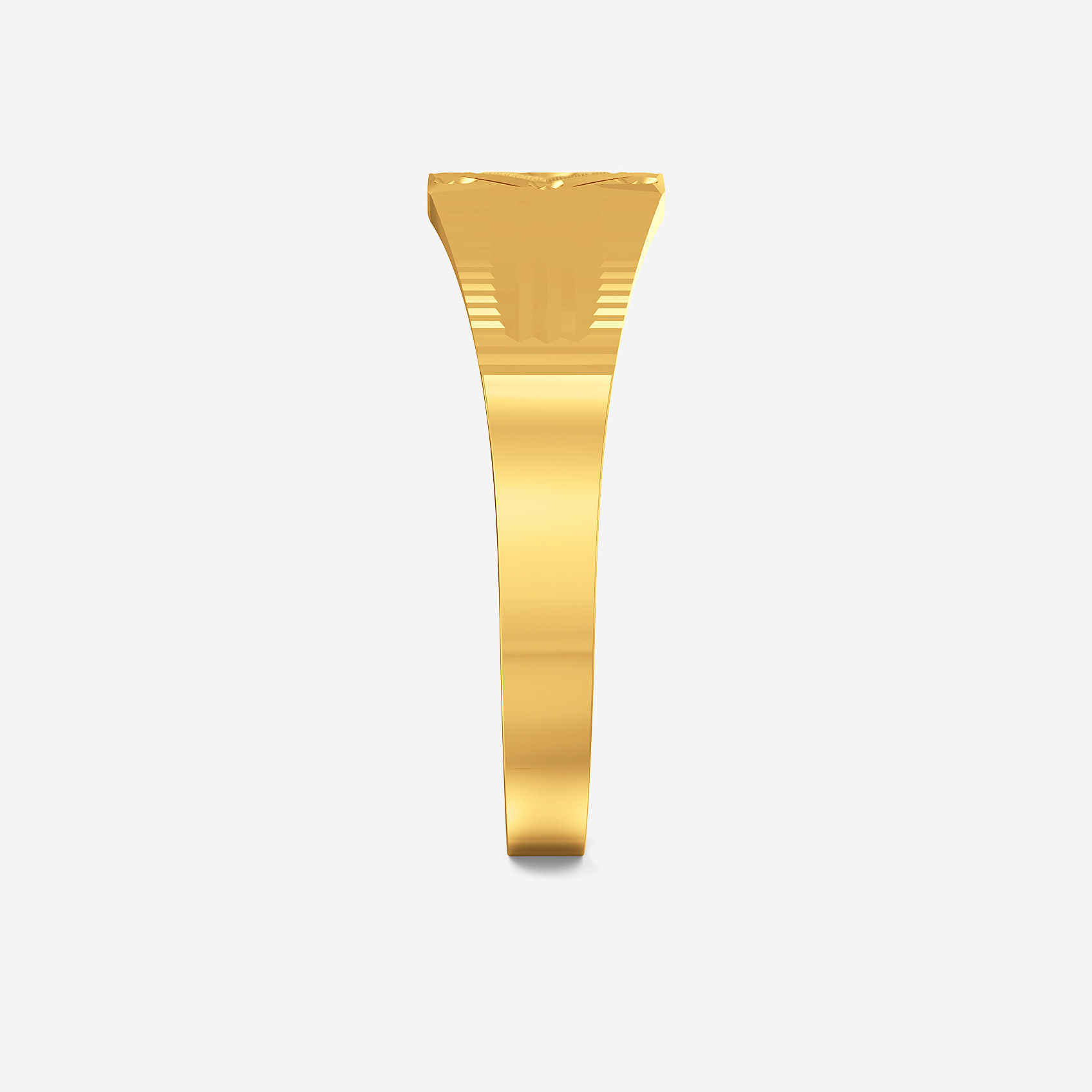 Urban Grid Gold Mens Ring alternate view 1