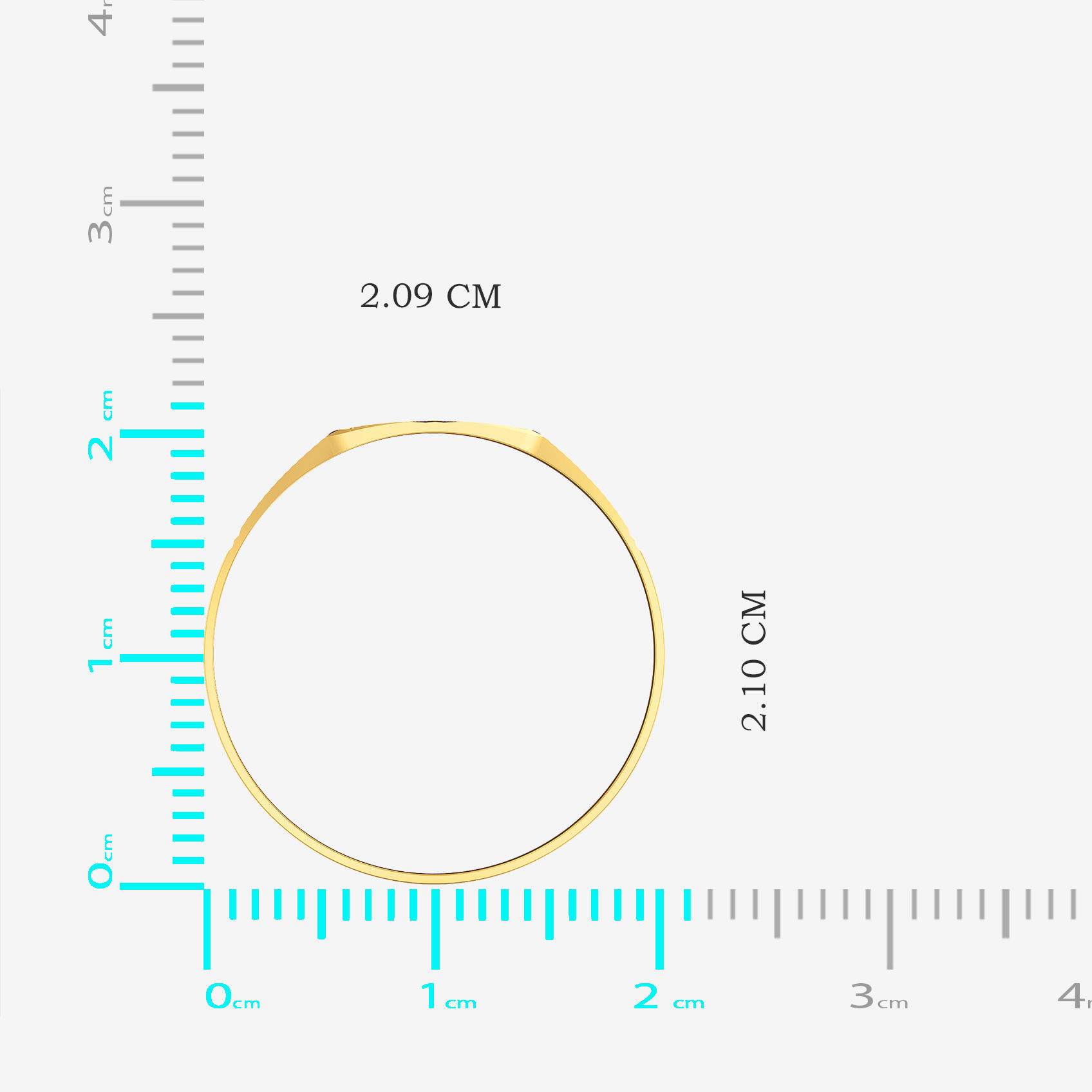 Urban Grid Gold Mens Ring alternate view 3