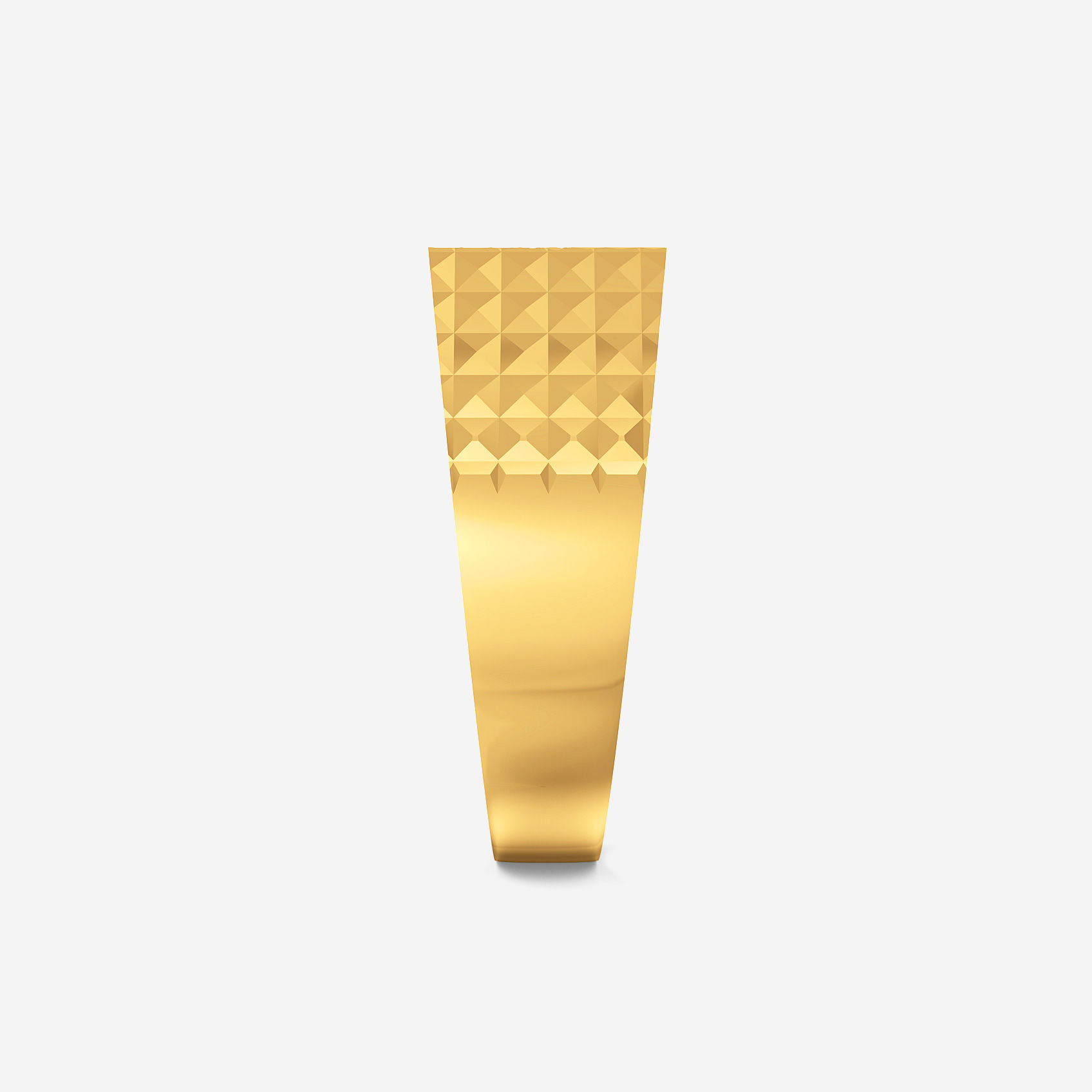 Geo Helix Gold Mens Ring alternate view 1