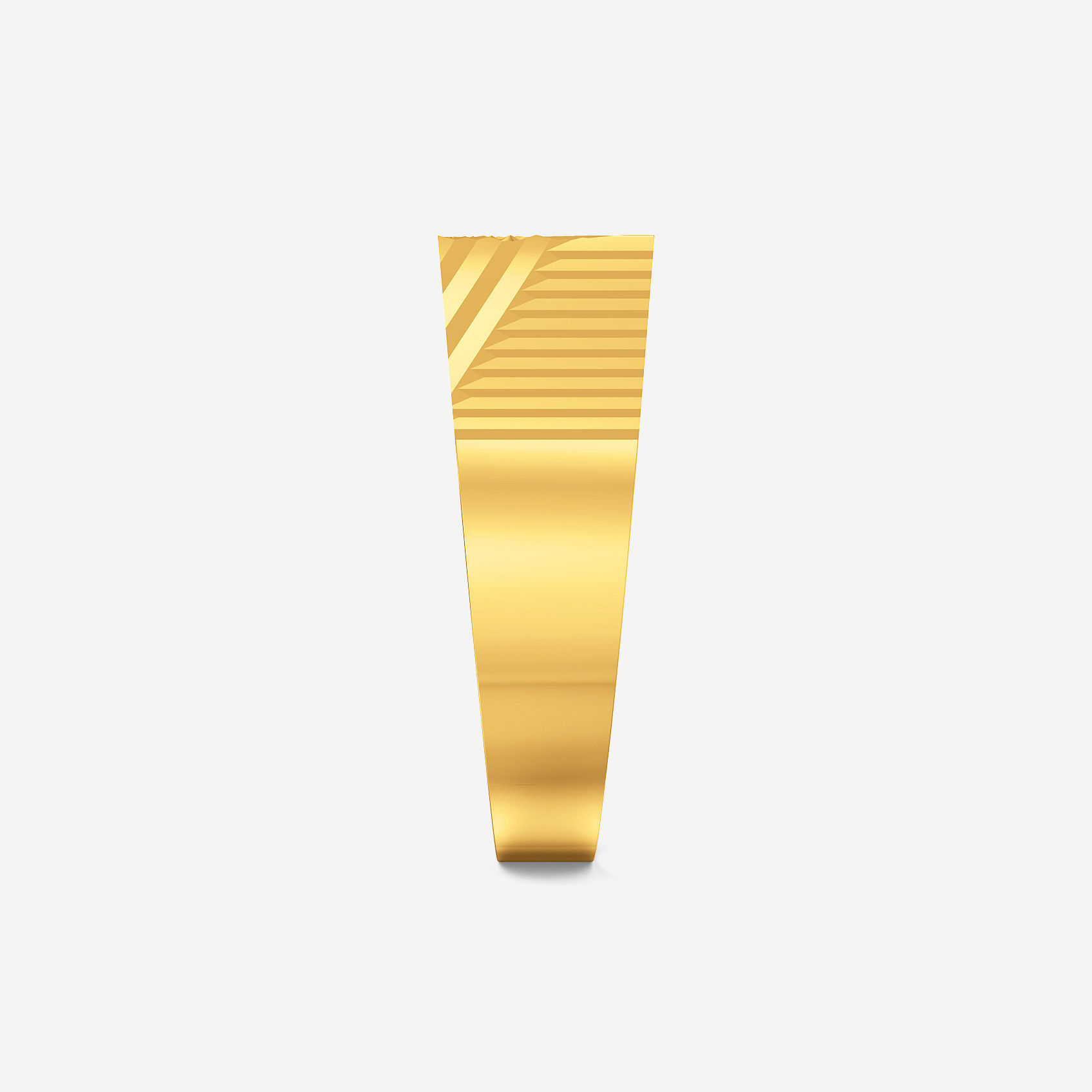 Raw Etch Gold Mens Ring alternate view 1