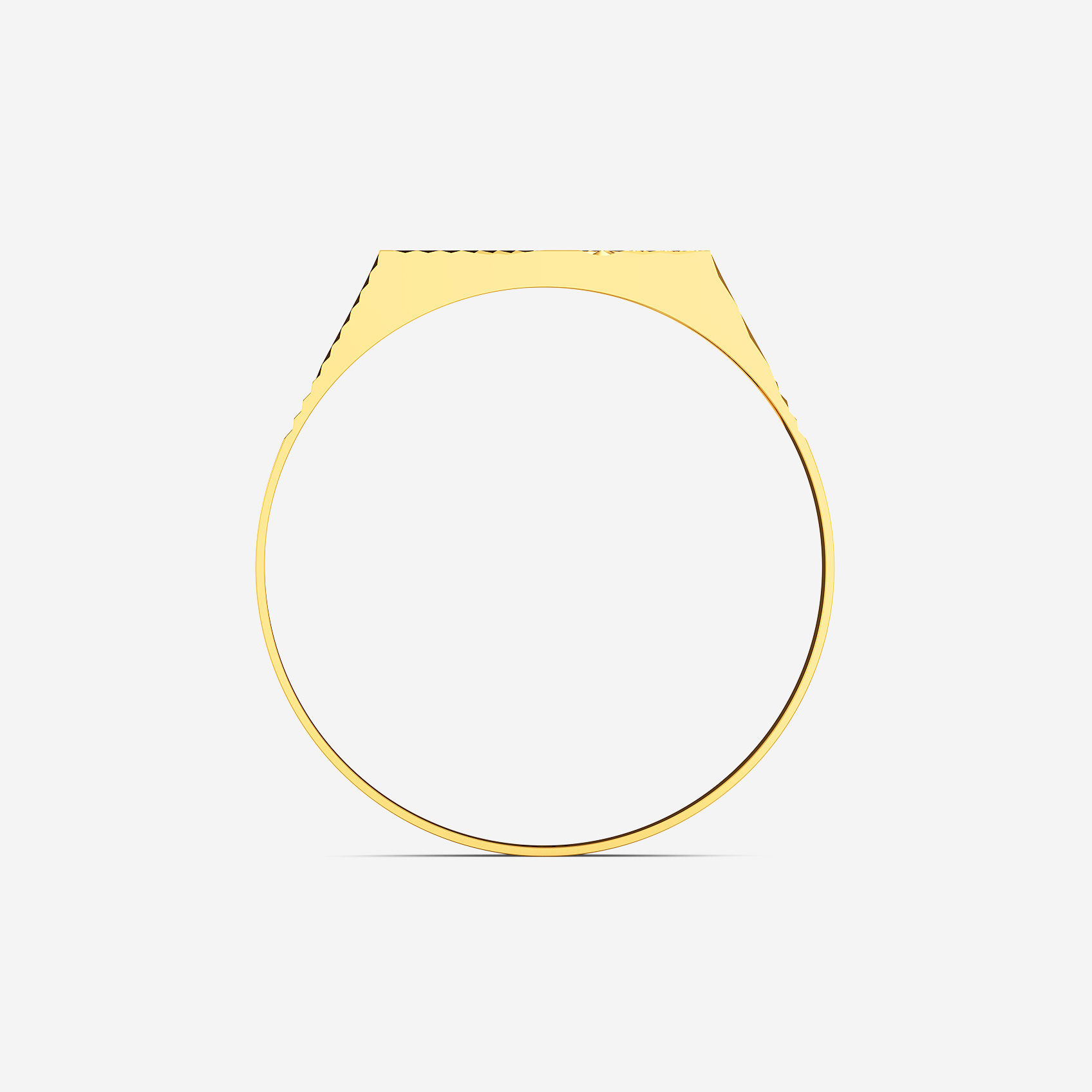 Raw Etch Gold Mens Ring alternate view 2