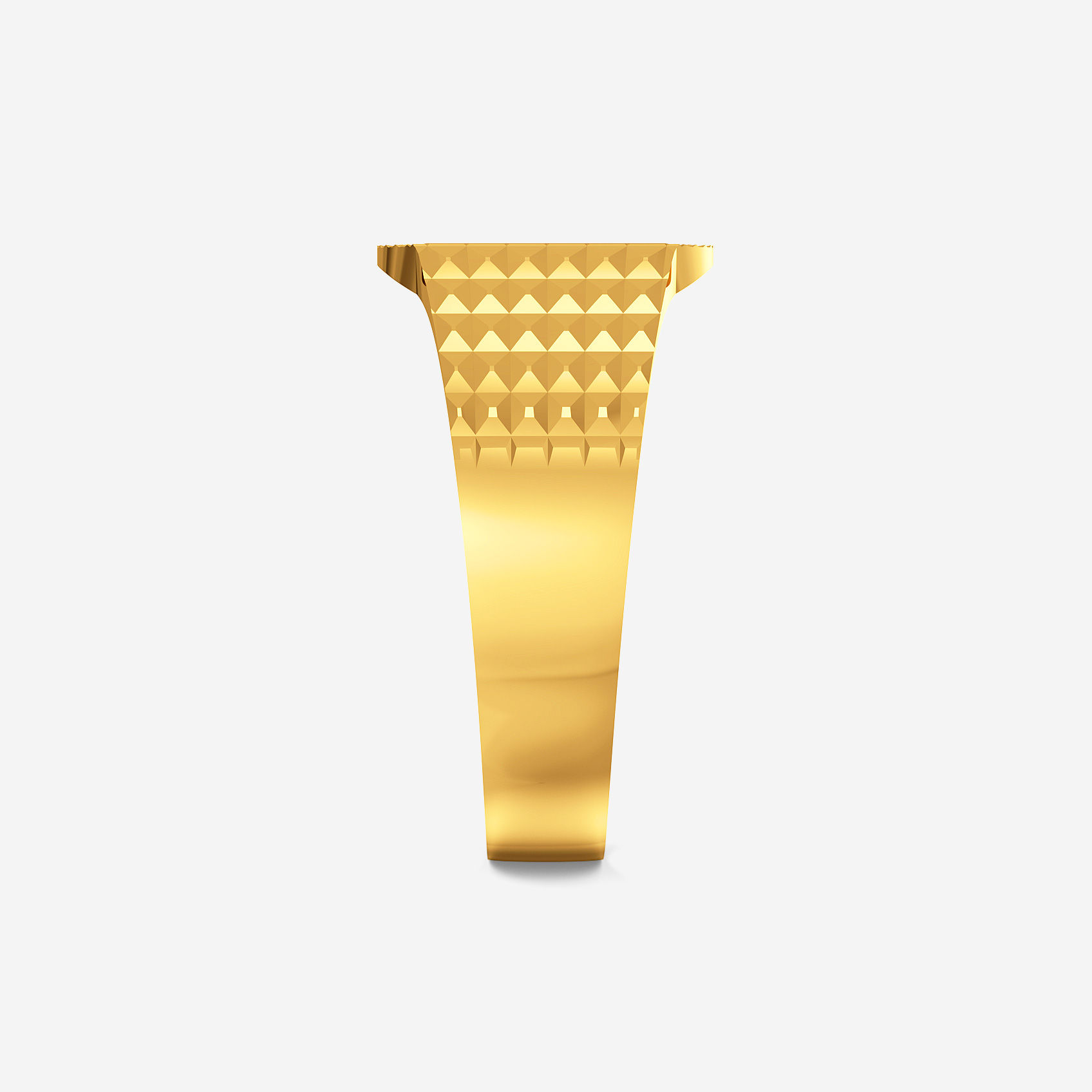 Royal Texture Gold Mens Ring alternate view 1