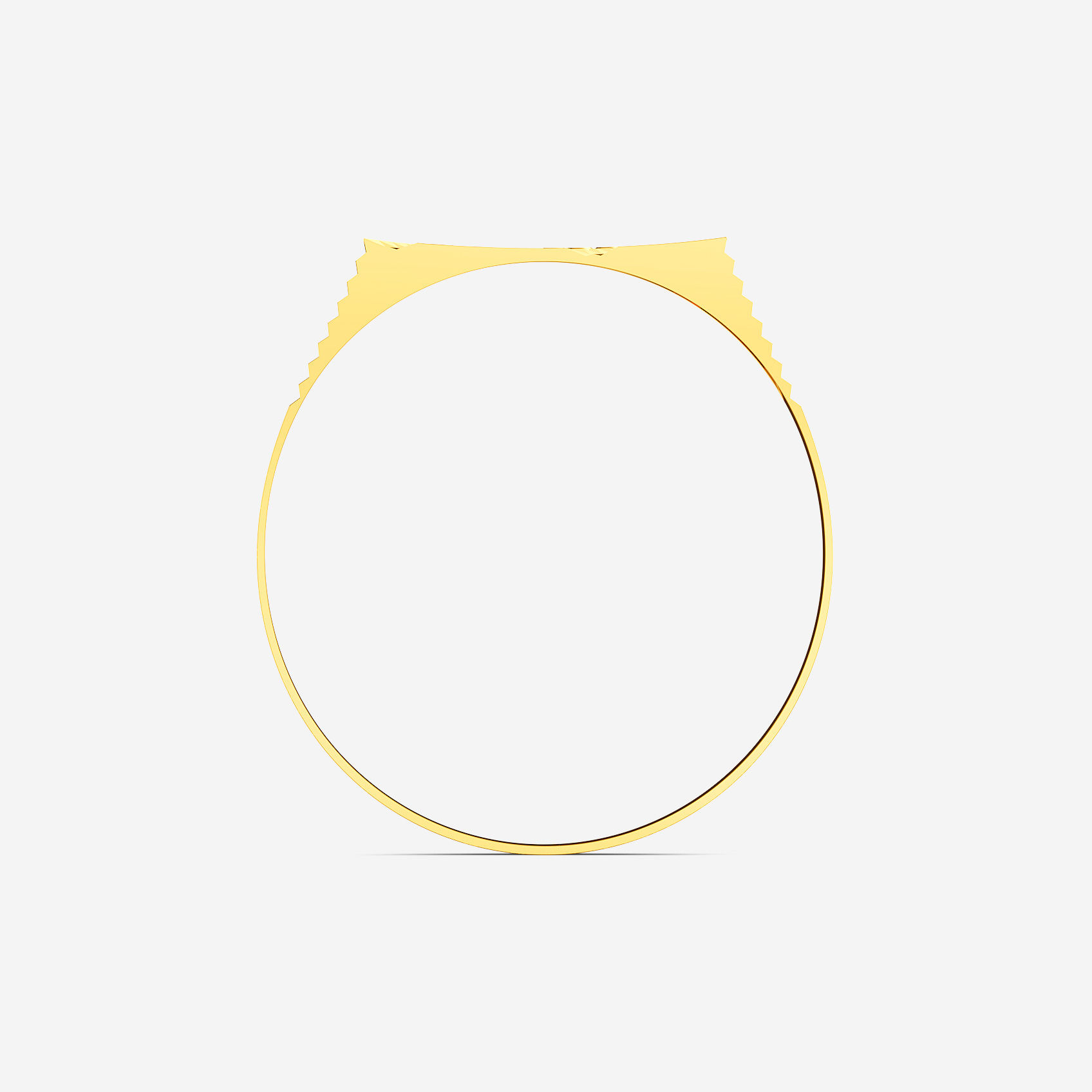 Modern Facet Gold Mens Ring alternate view 2