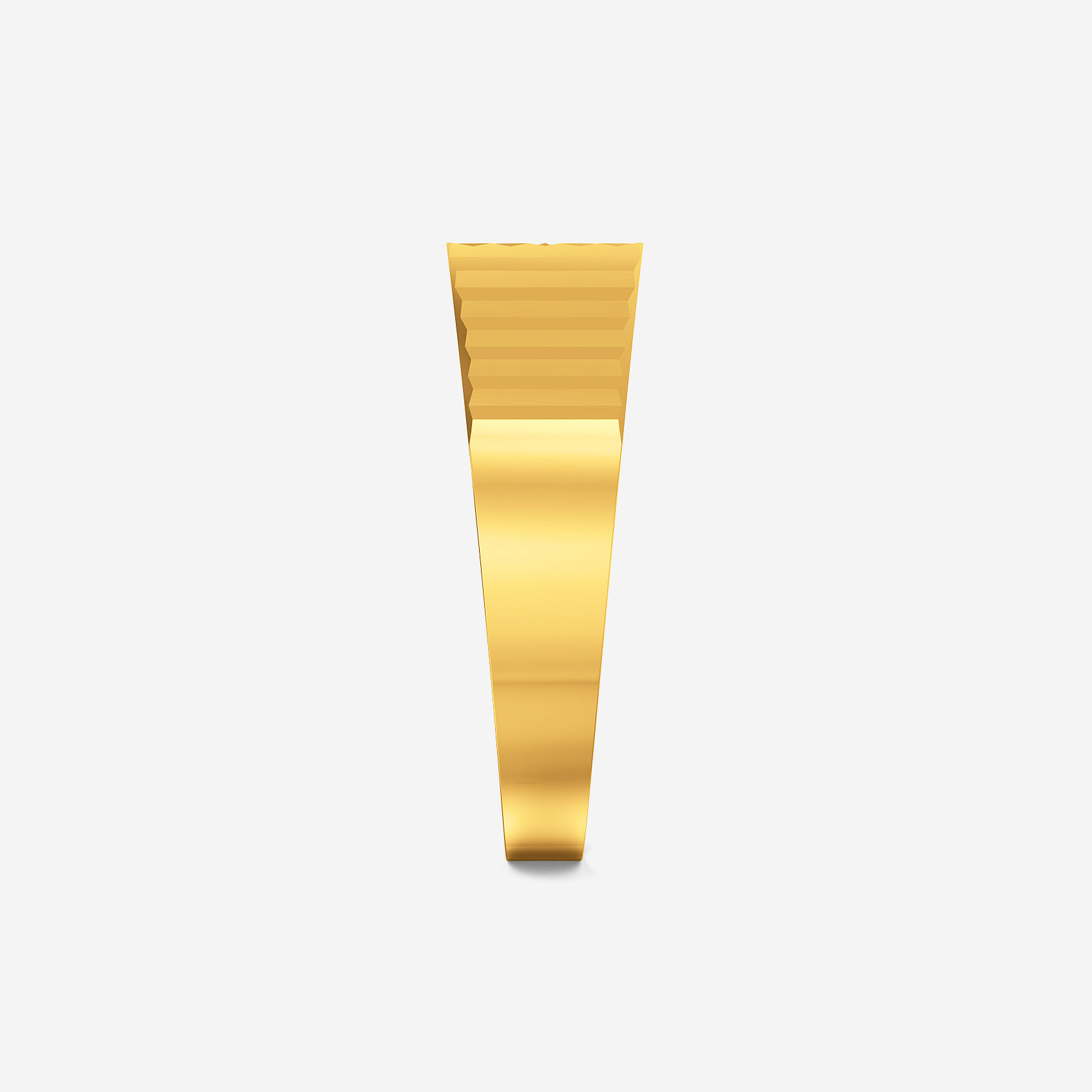 Angular Edge Gold Mens Ring alternate view 1