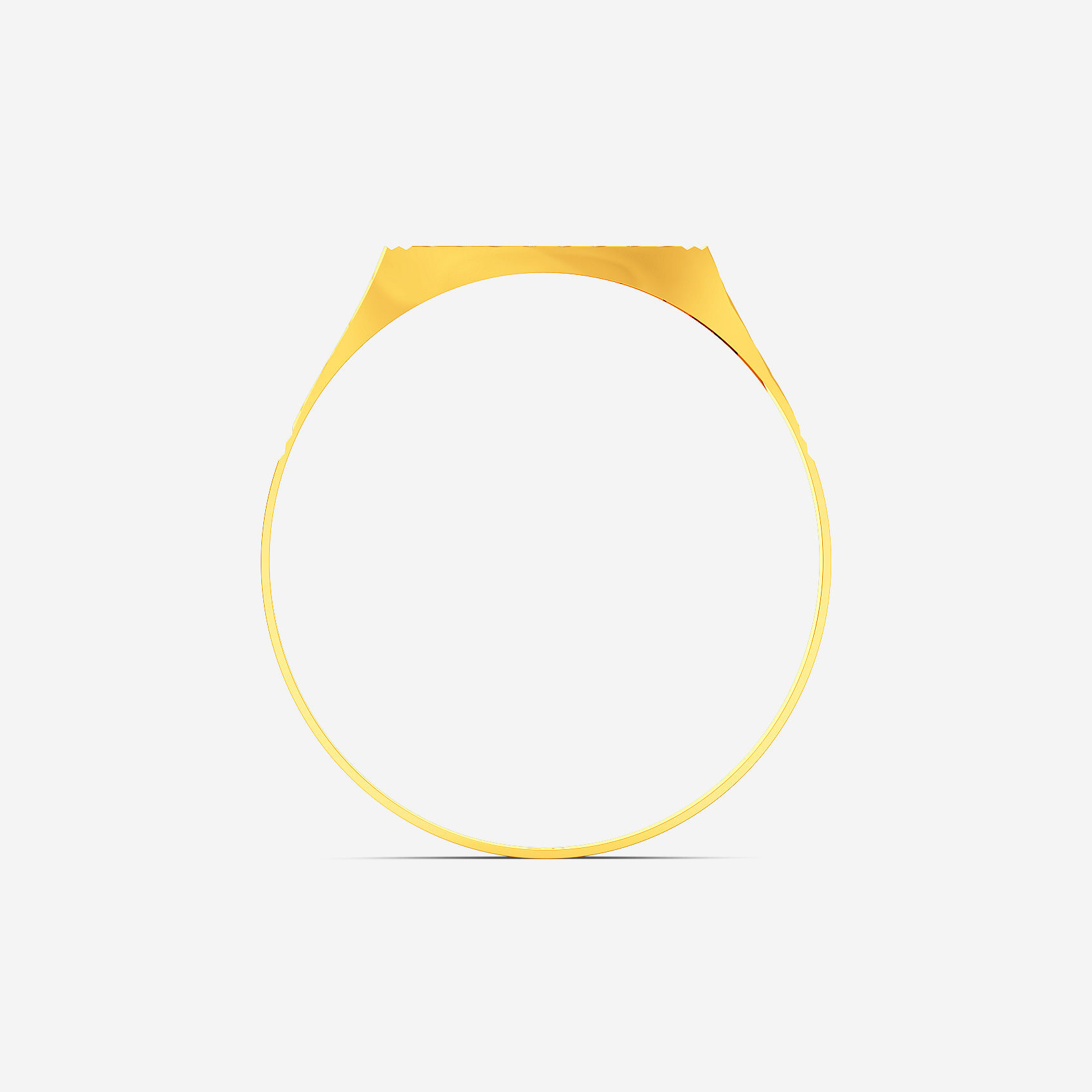 Geo Hex Ring Gold Mens Ring alternate view 2