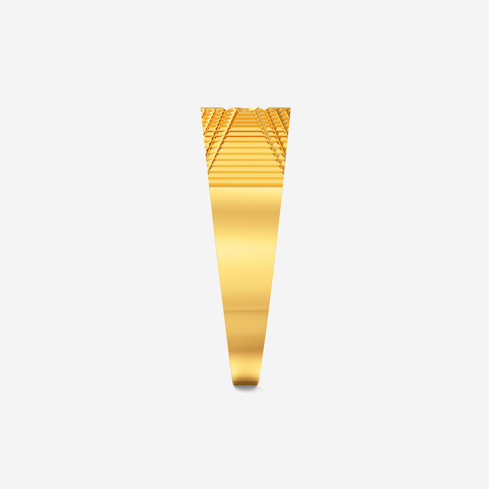 Vector Texture Gold Mens Ring alternate view 1