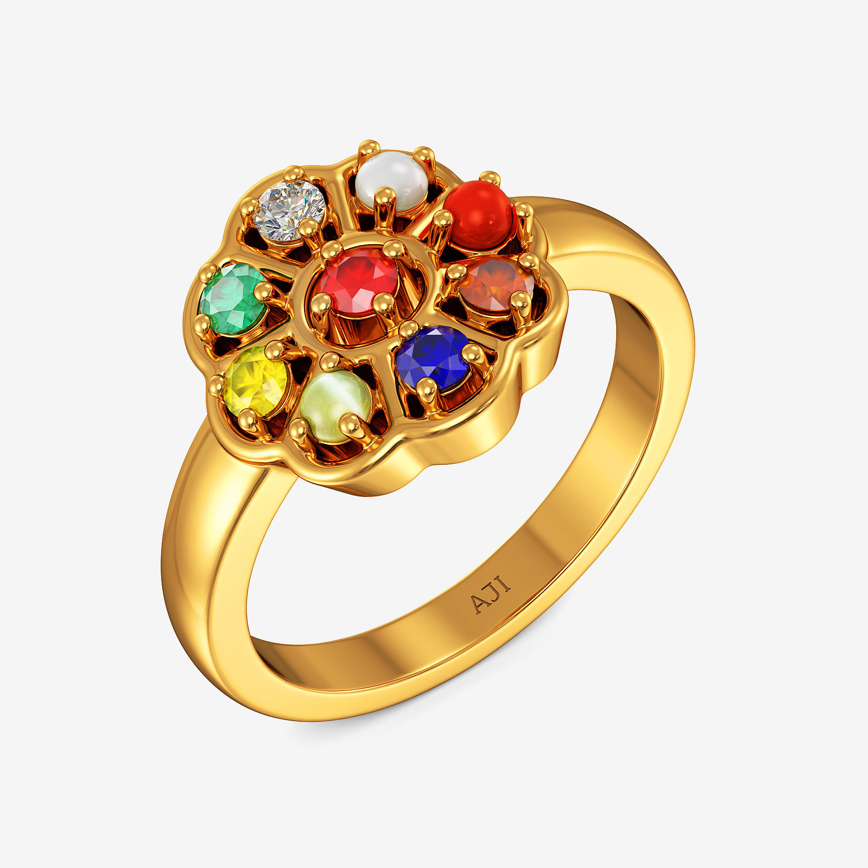 Navratna Bloom Ring