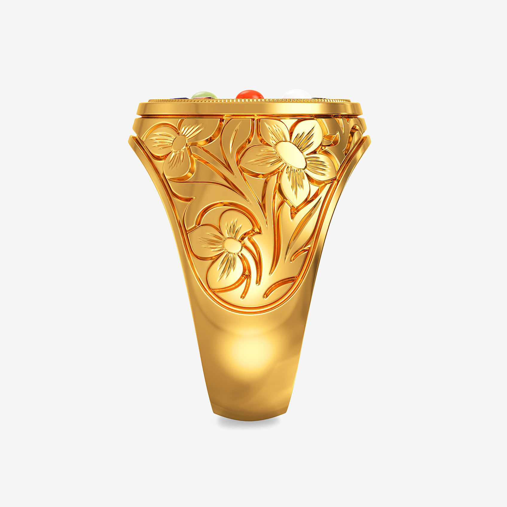 Mystic Blossom Navrathna Ring alternate view 1