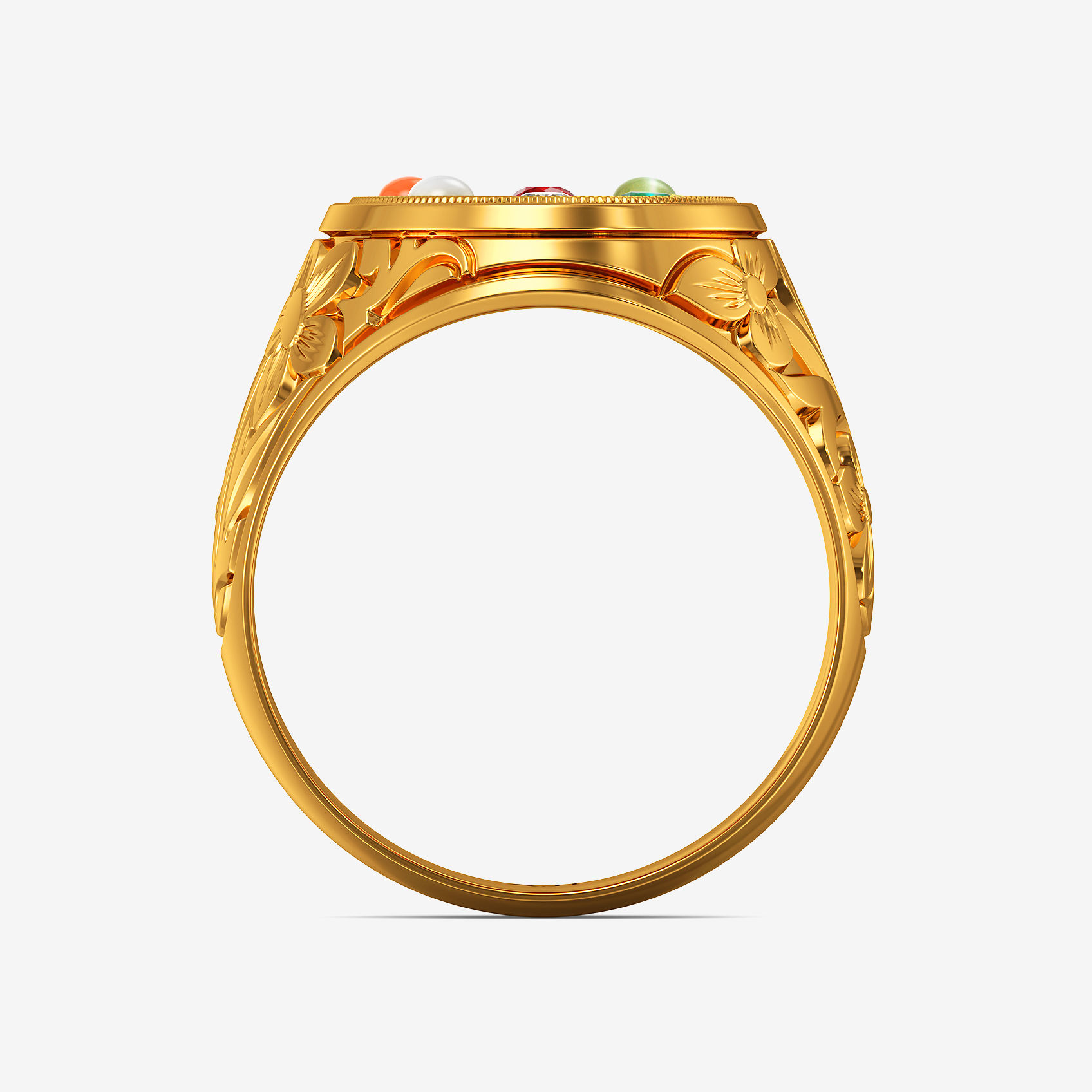 Mystic Blossom Navrathna Ring alternate view 2