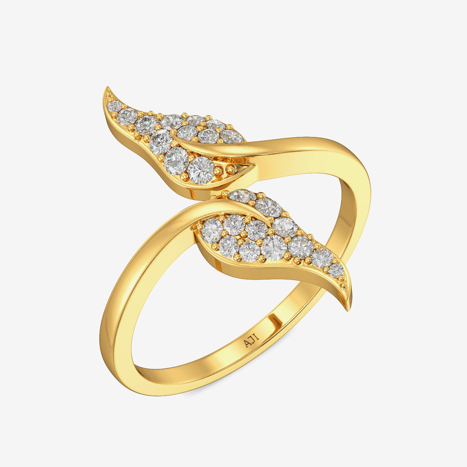 Fabulous Leaf Gold Ring