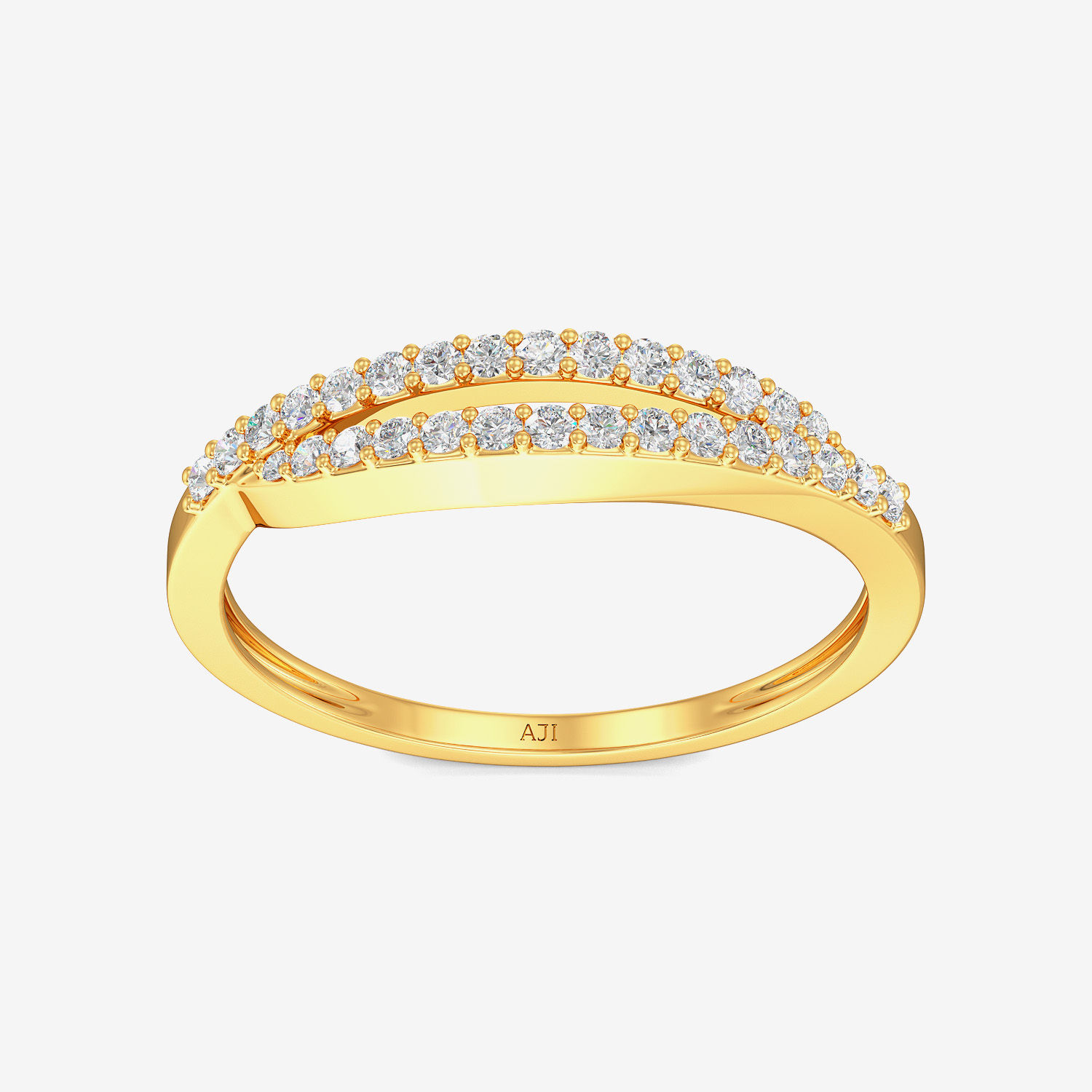 Shiny Slit Cosmos Gold Ring alternate view 2