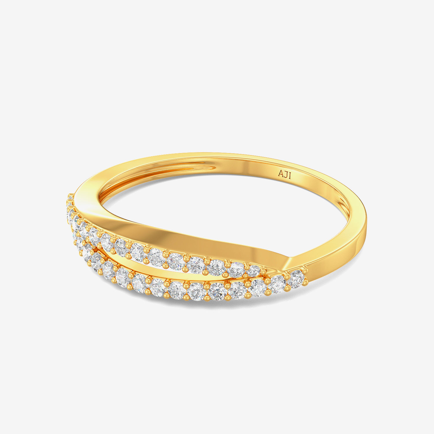 Shiny Slit Cosmos Gold Ring alternate view 3