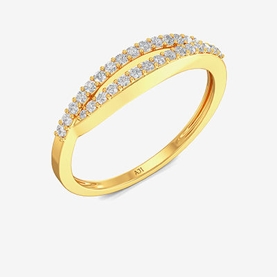 Shiny Slit Cosmos Gold Ring alternate view 1