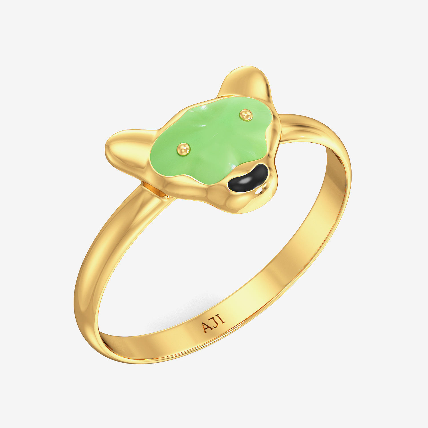 Cute Frail Designer Kid’s Gold Ring