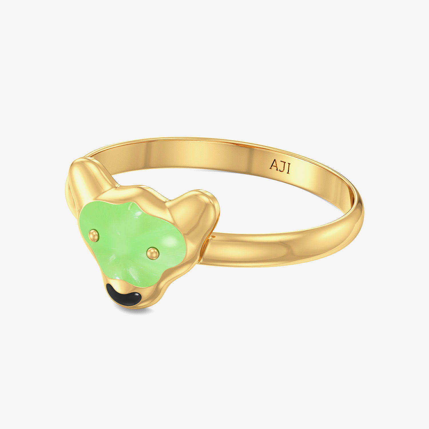 Cute Frail Designer Kid’s Gold Ring alternate view 3