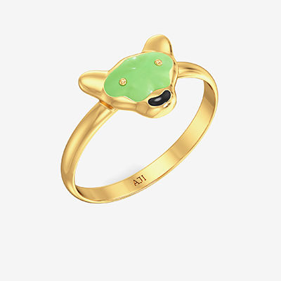 Cute Frail Designer Kid’s Gold Ring alternate view 1