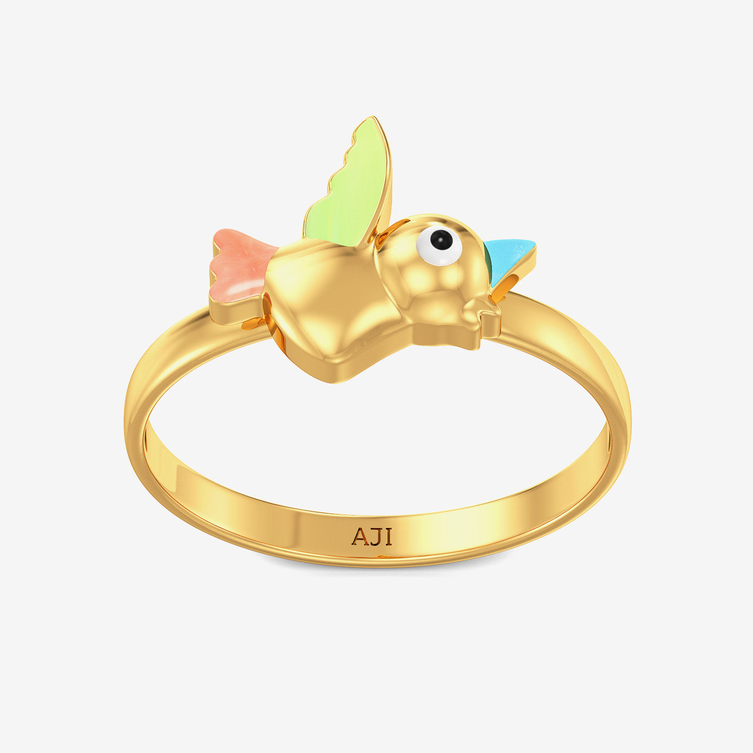 Sweet Birdy Designer Kid’s Gold Ring alternate view 2