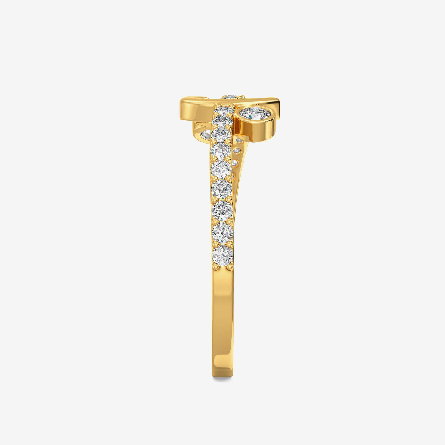 Striking Hearts Gold Ring alternate view 3
