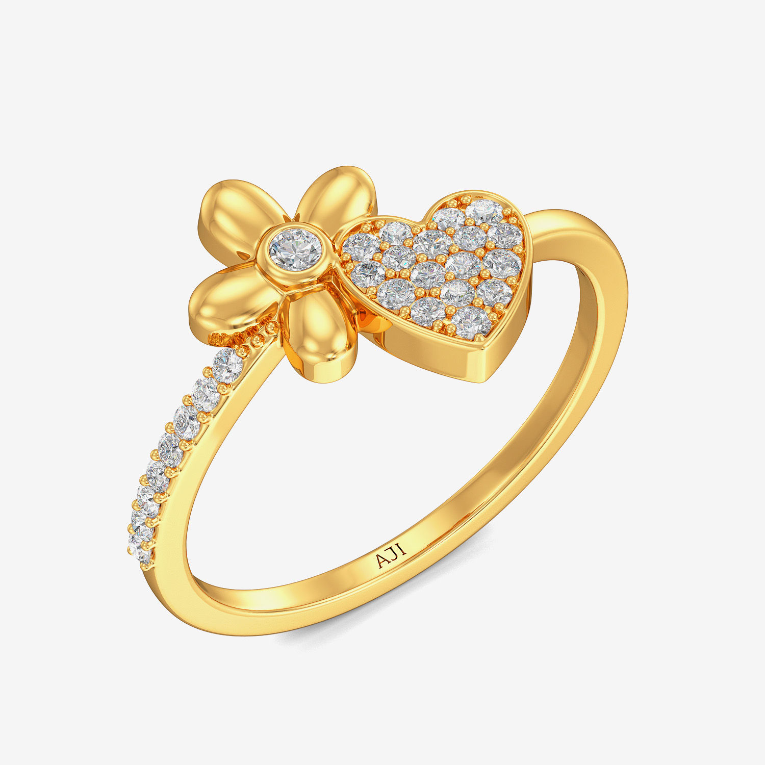Blooming Love Gold Ring