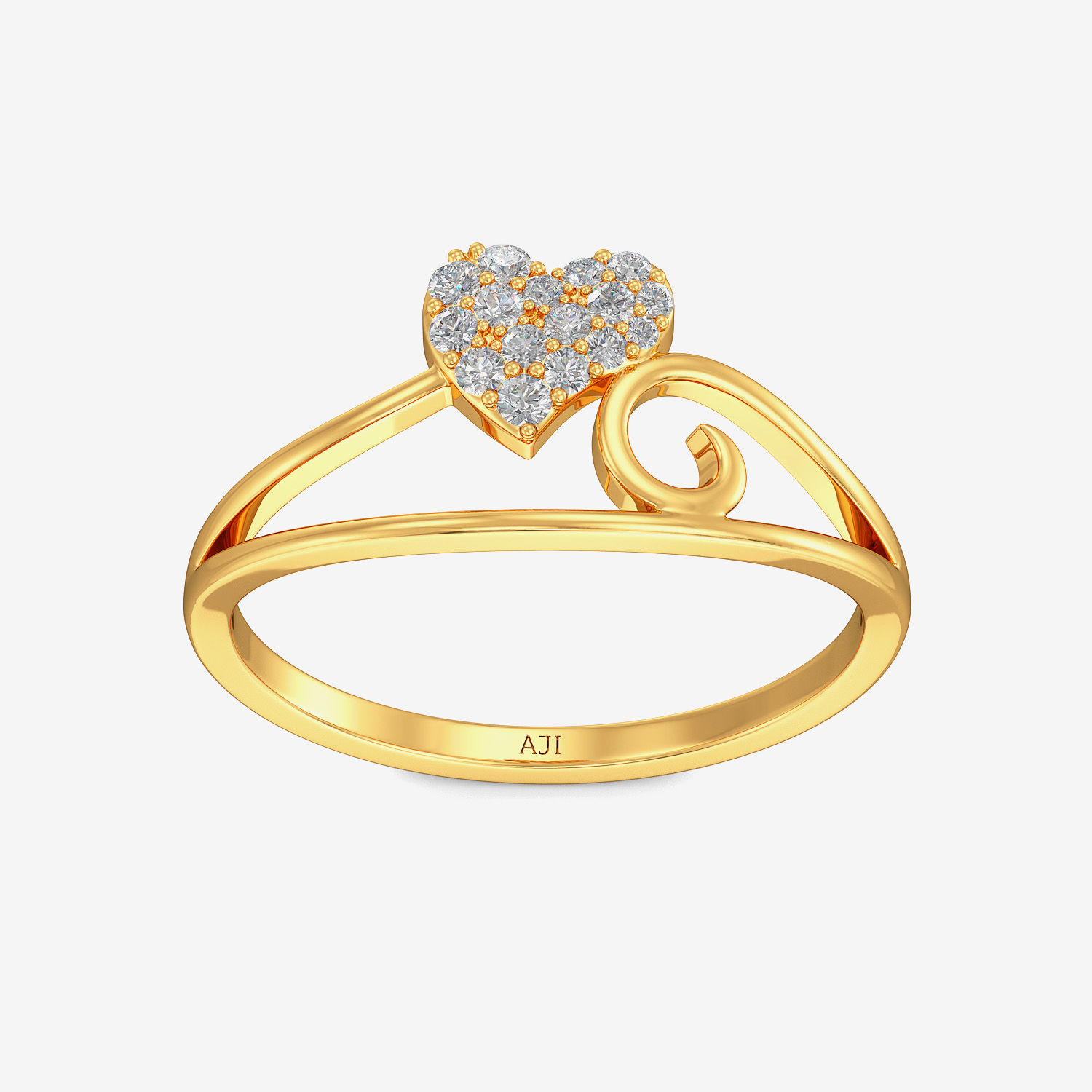 Heart Vine Gold Ring alternate view 2
