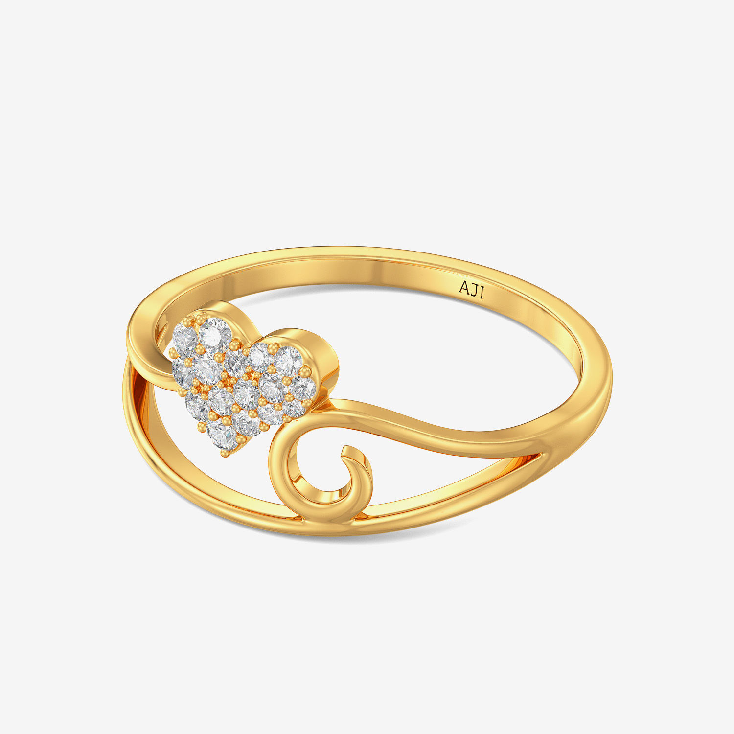 Heart Vine Gold Ring alternate view 3