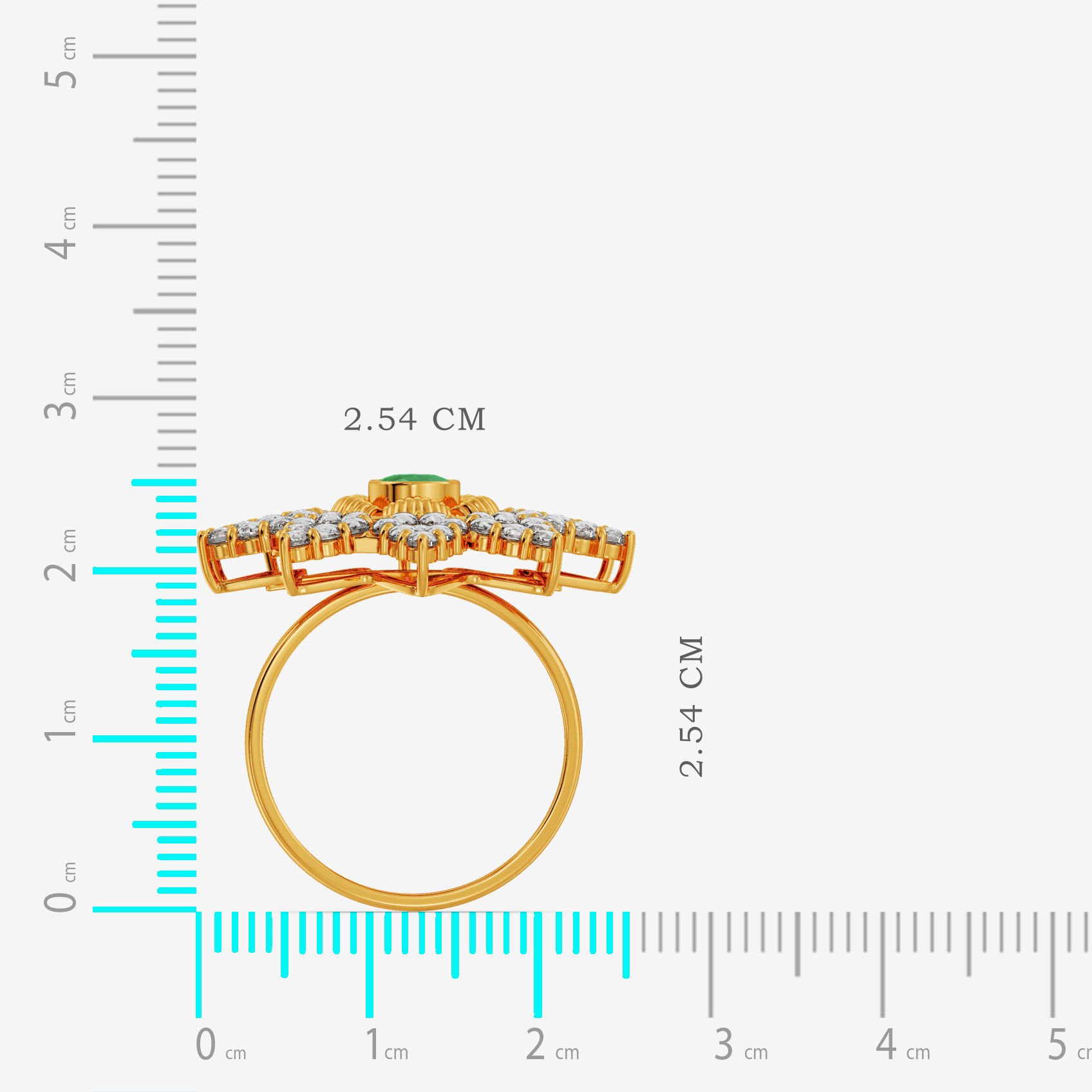 Teardrop Spark Uncut Diamond Ring alternate view 3